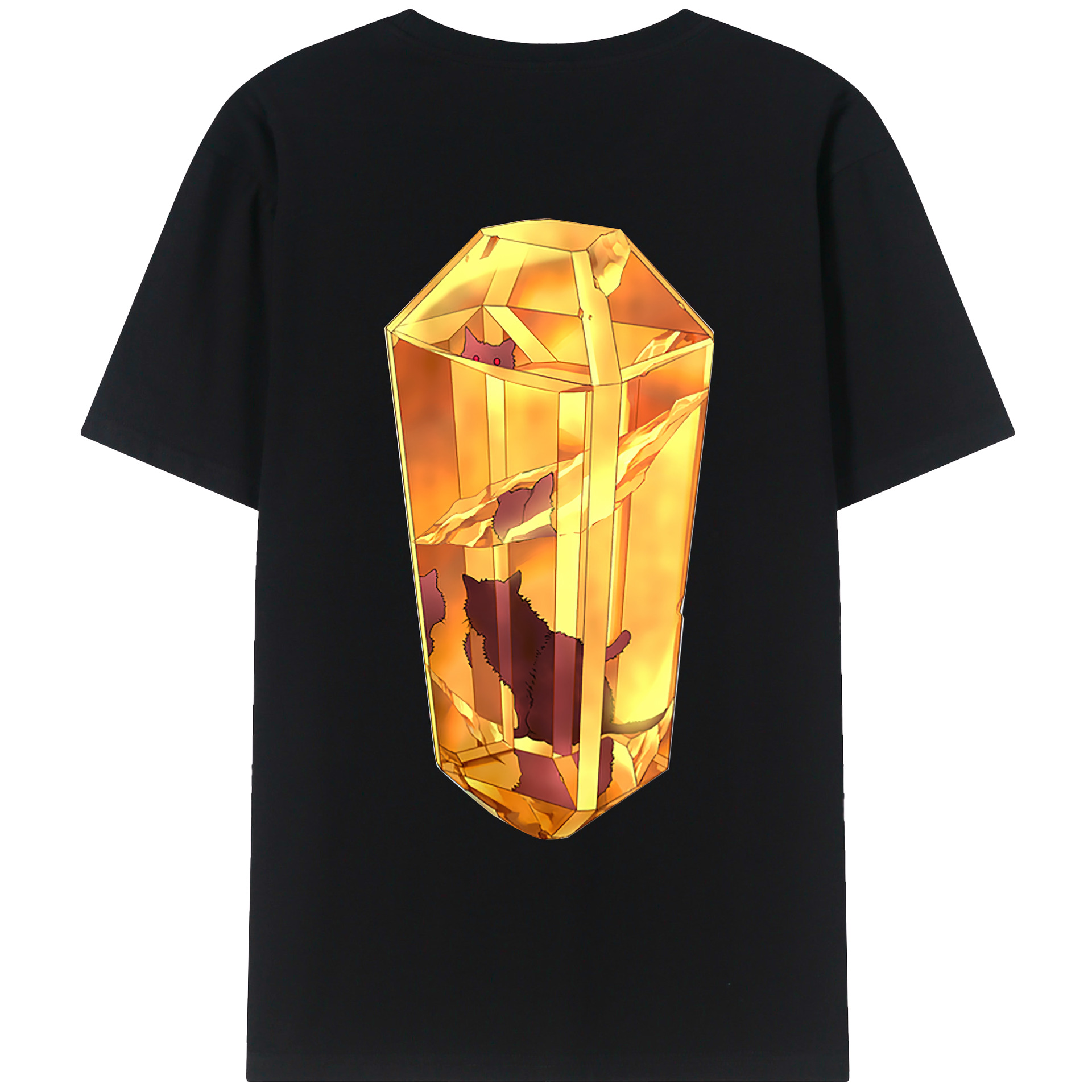 （画像用） 遊☆戯☆王 Yu-Gi-Oh! 綿100％ メンズ半袖Tシャツ（バックプリント） 通気性