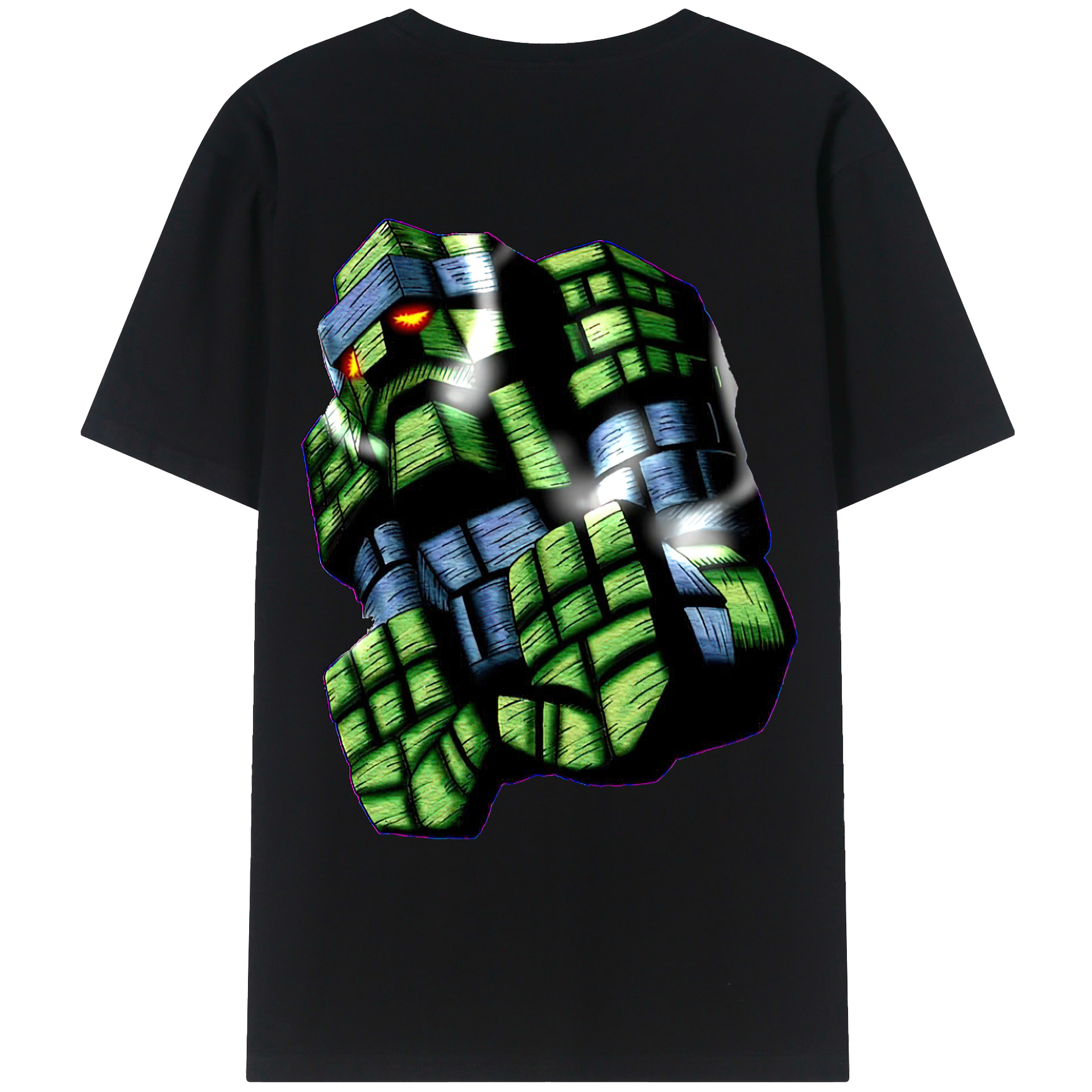 （画像用） 遊☆戯☆王 Yu-Gi-Oh! 綿100％ メンズ半袖Tシャツ（バックプリント） 通気性