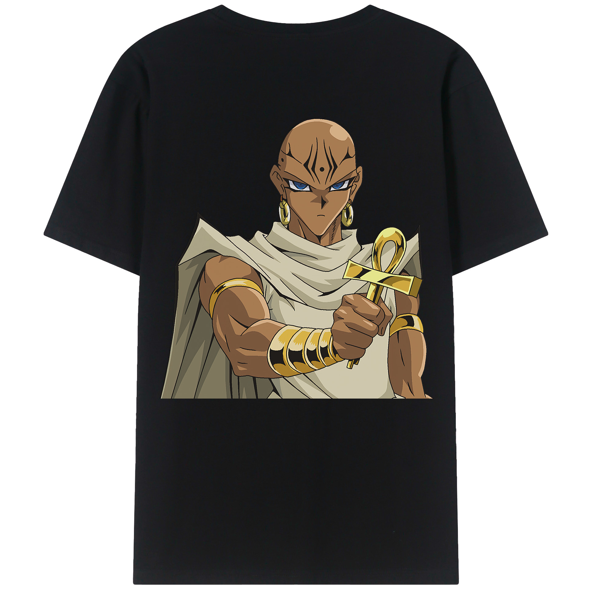 （画像用） 遊☆戯☆王 Yu-Gi-Oh! 綿100％ メンズ半袖Tシャツ（バックプリント） 通気性