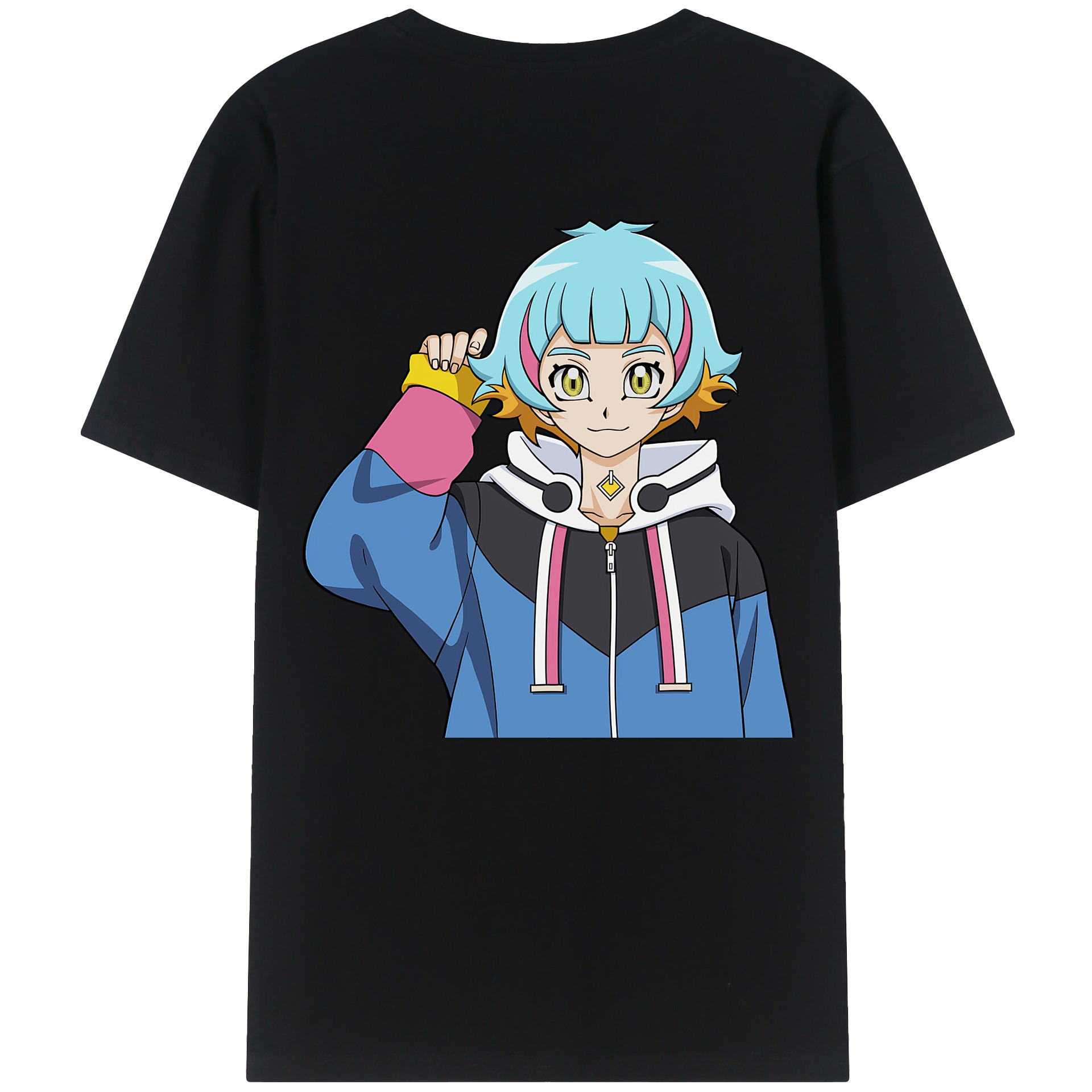 （画像用） 遊☆戯☆王 Yu-Gi-Oh! 綿100％ メンズ半袖Tシャツ（バックプリント） 通気性