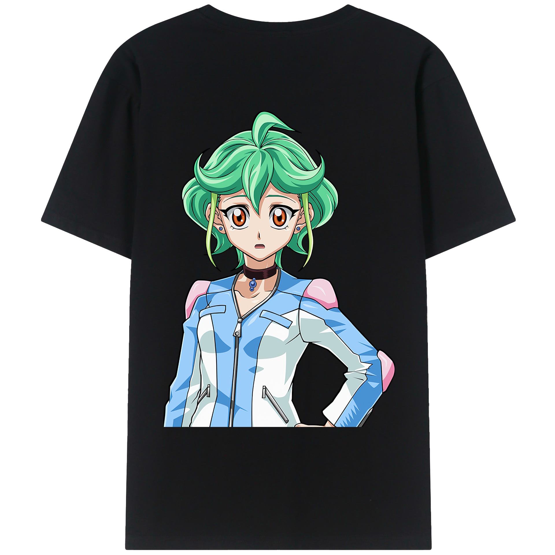 （画像用） 遊☆戯☆王 Yu-Gi-Oh! 綿100％ メンズ半袖Tシャツ（バックプリント） 通気性