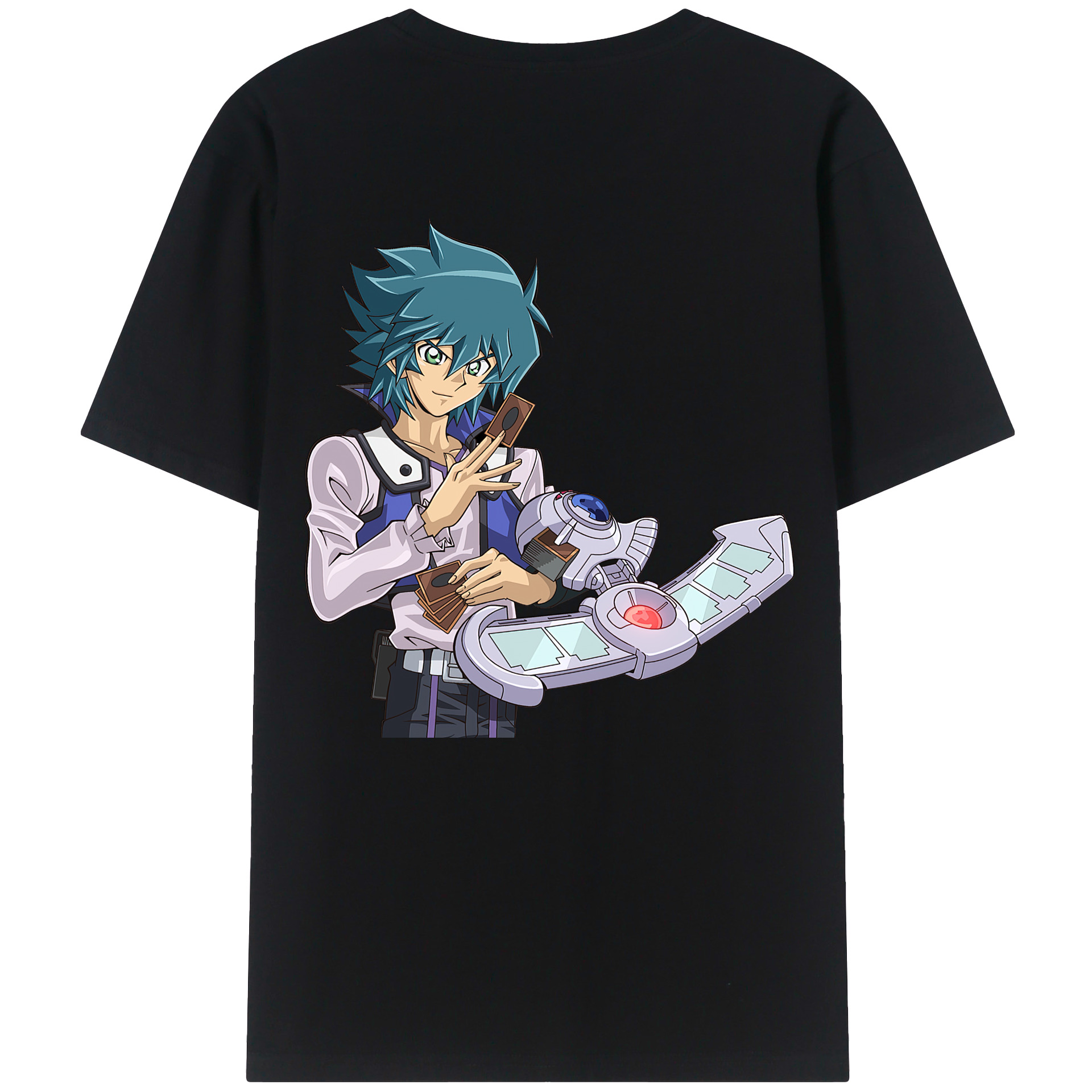 （画像用） 遊☆戯☆王 Yu-Gi-Oh! 綿100％ メンズ半袖Tシャツ（バックプリント） 通気性