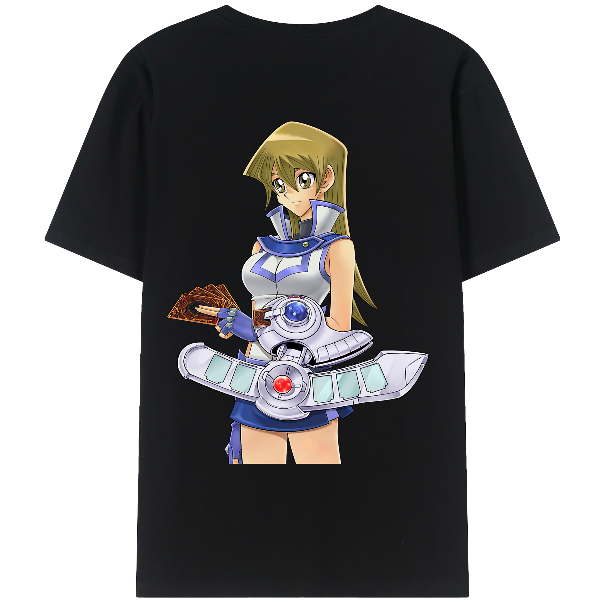 （画像用） 遊☆戯☆王 Yu-Gi-Oh! 綿100％ メンズ半袖Tシャツ（バックプリント） 通気性