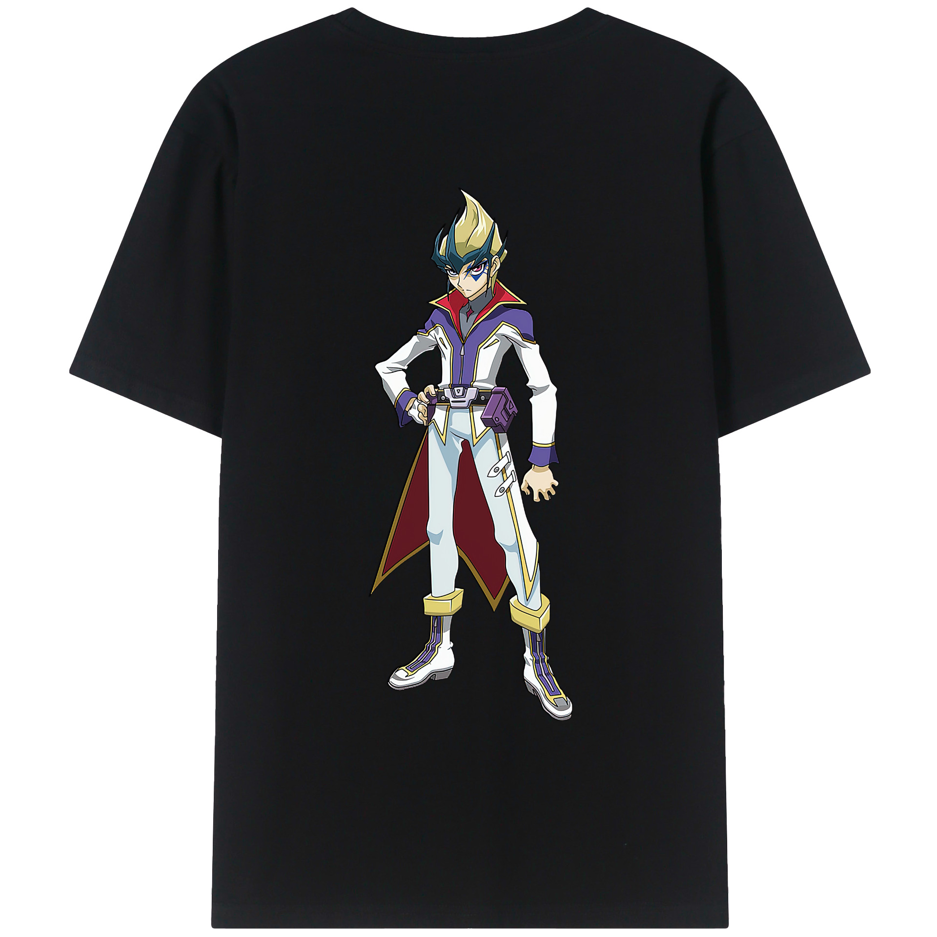 （画像用） 遊☆戯☆王 Yu-Gi-Oh! 綿100％ メンズ半袖Tシャツ（バックプリント） 通気性