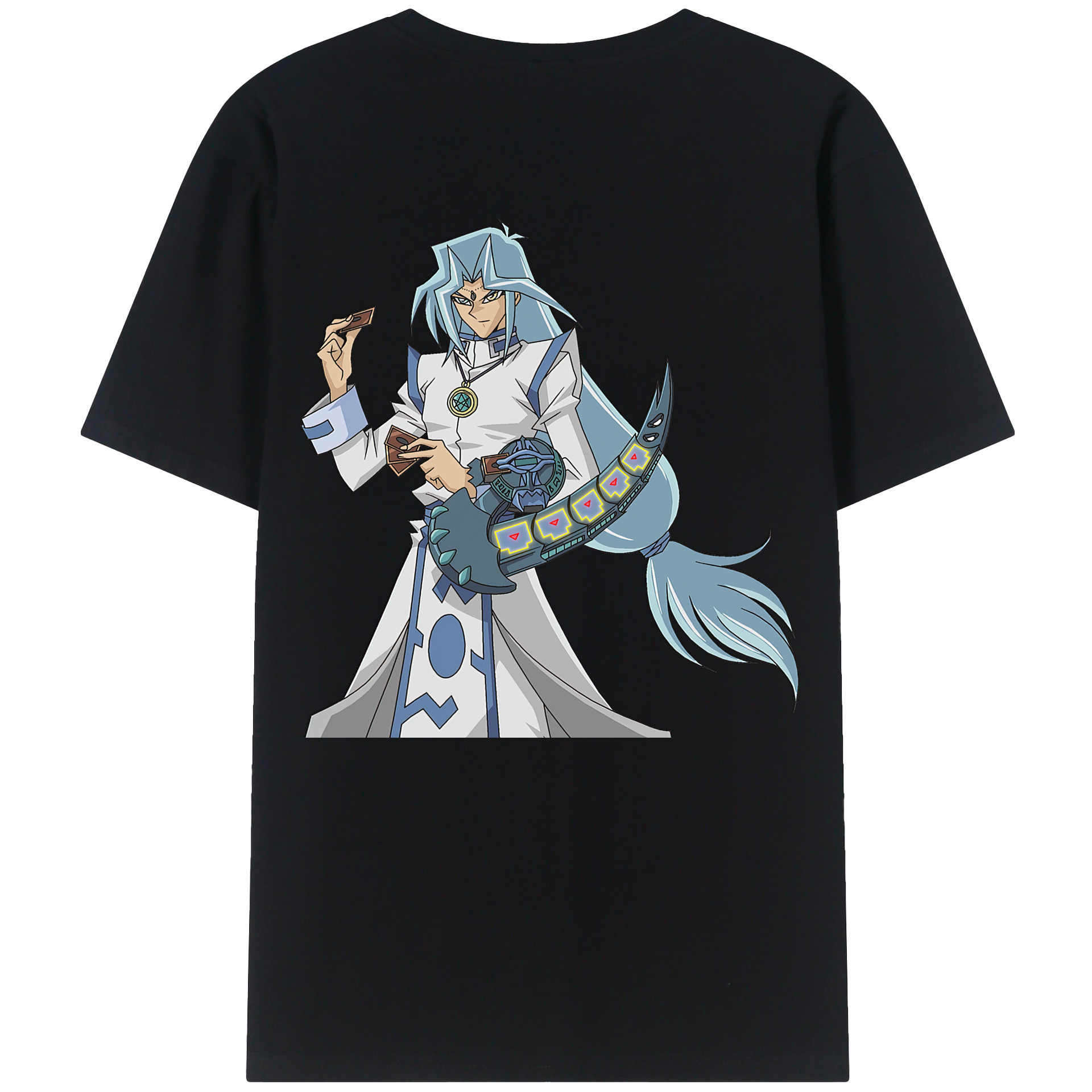（画像用） 遊☆戯☆王 Yu-Gi-Oh! 綿100％ メンズ半袖Tシャツ（バックプリント） 通気性