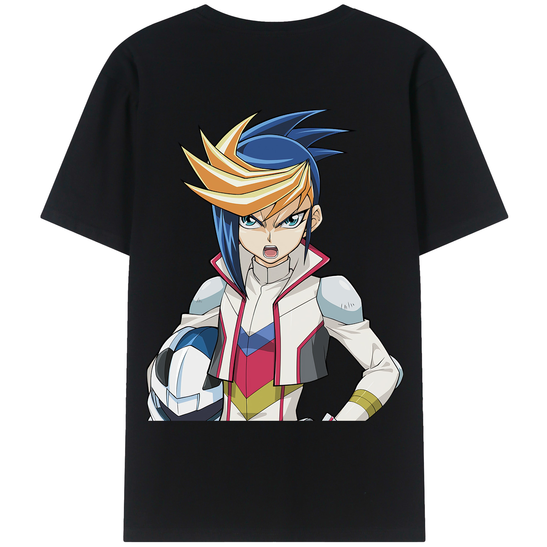 （画像用） 遊☆戯☆王 Yu-Gi-Oh! 綿100％ メンズ半袖Tシャツ（バックプリント） 通気性
