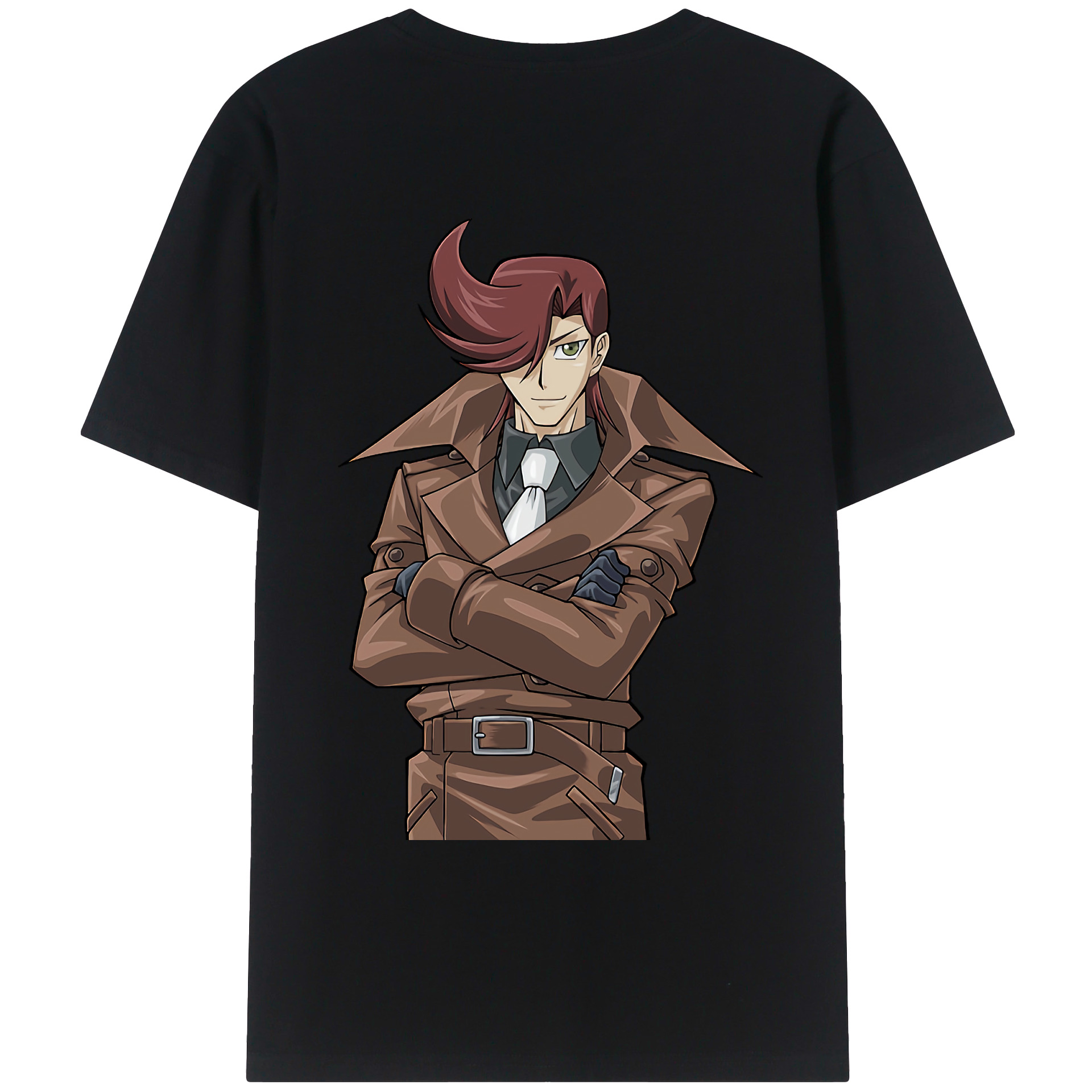 （画像用） 遊☆戯☆王 Yu-Gi-Oh! 綿100％ メンズ半袖Tシャツ（バックプリント） 通気性