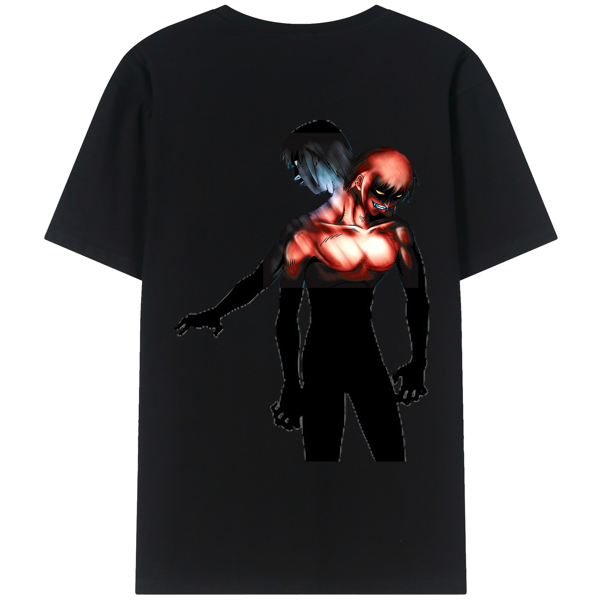 （画像用） 遊☆戯☆王 Yu-Gi-Oh! 綿100％ メンズ半袖Tシャツ（バックプリント） 通気性