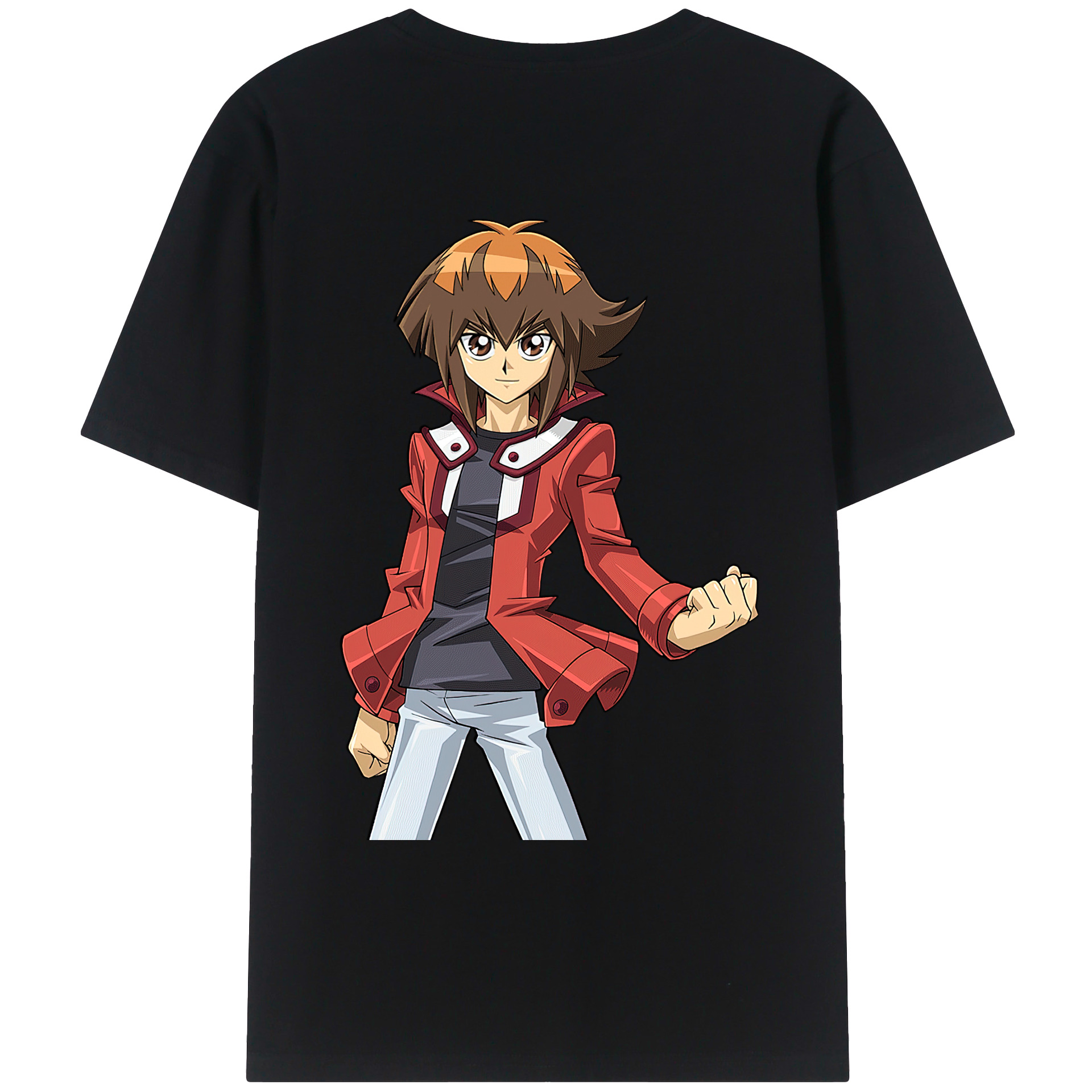 （画像用） 遊☆戯☆王 Yu-Gi-Oh! 綿100％ メンズ半袖Tシャツ（バックプリント） 通気性