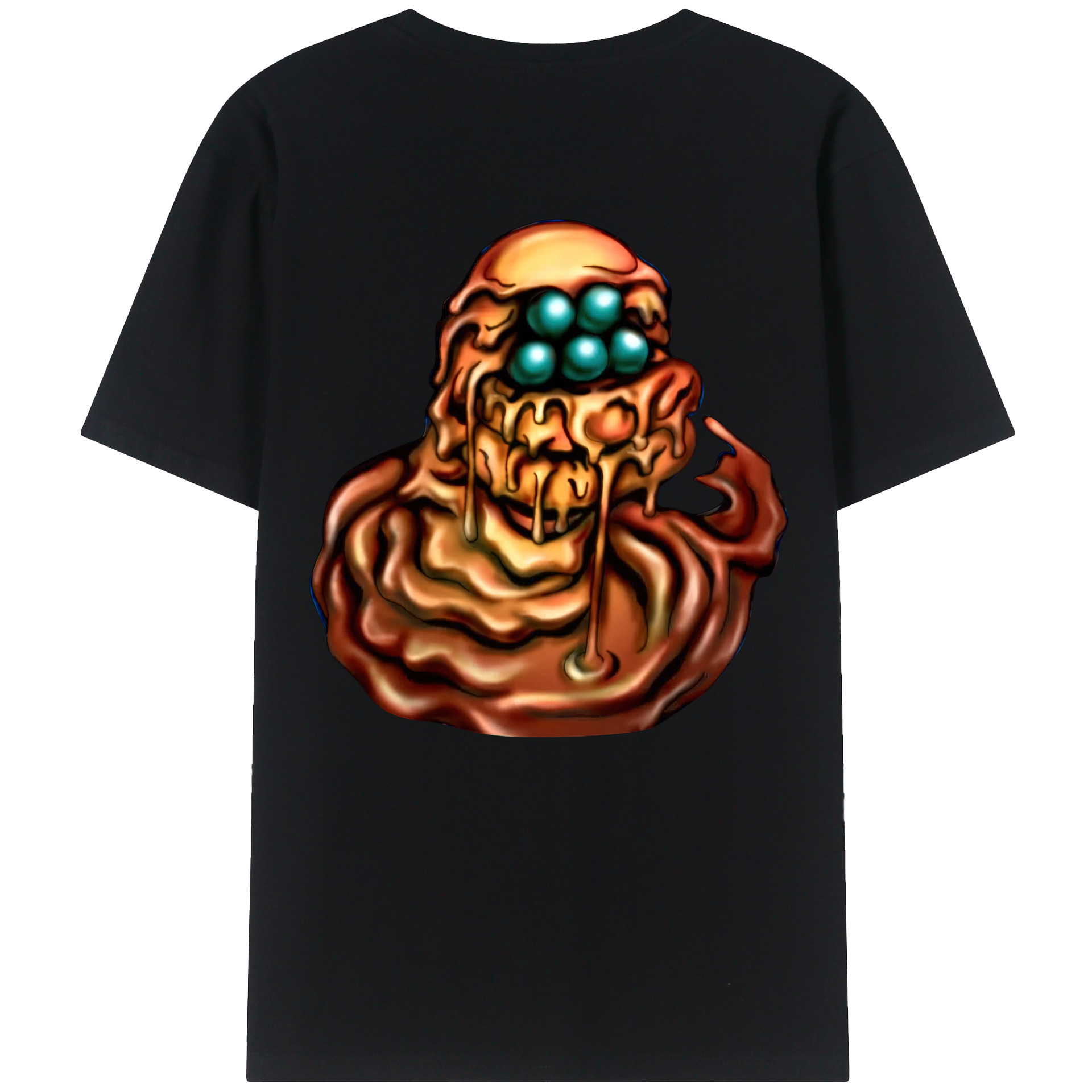 （画像用） 遊☆戯☆王 Yu-Gi-Oh! 綿100％ メンズ半袖Tシャツ（バックプリント） 通気性