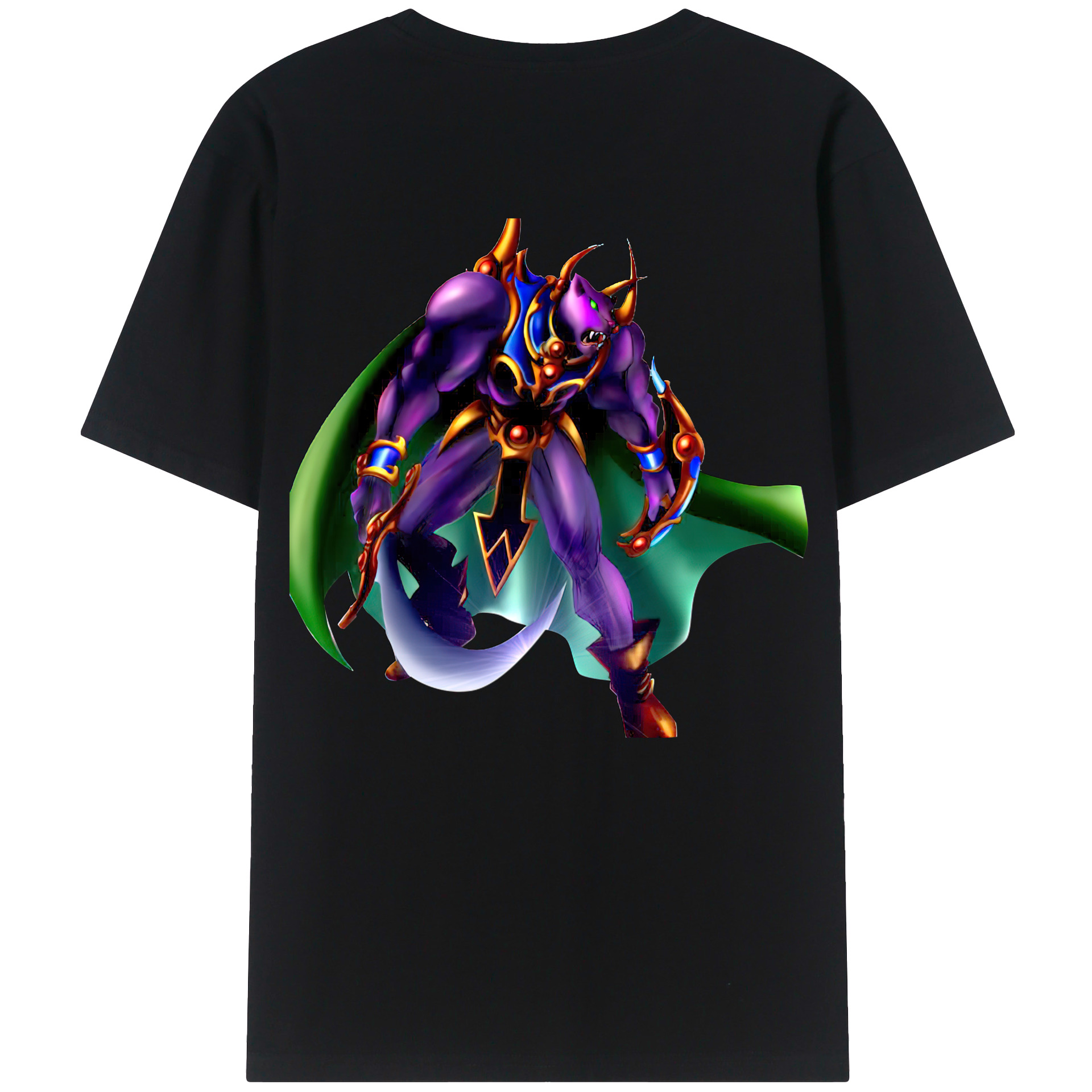 （画像用） 遊☆戯☆王 Yu-Gi-Oh! 綿100％ メンズ半袖Tシャツ（バックプリント） 通気性