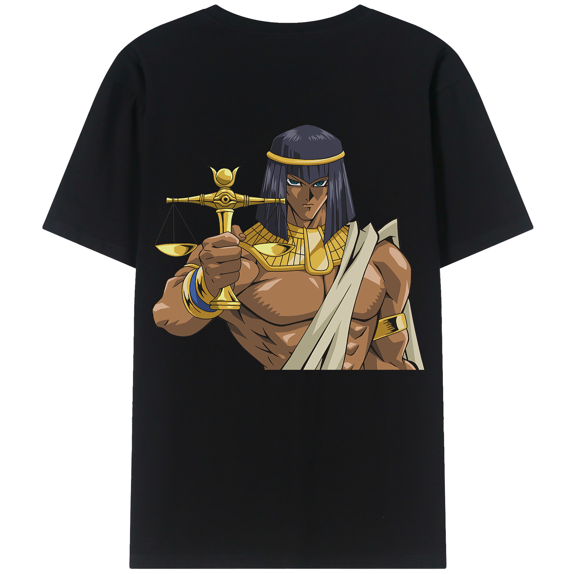 （画像用） 遊☆戯☆王 Yu-Gi-Oh! 綿100％ メンズ半袖Tシャツ（バックプリント） 通気性