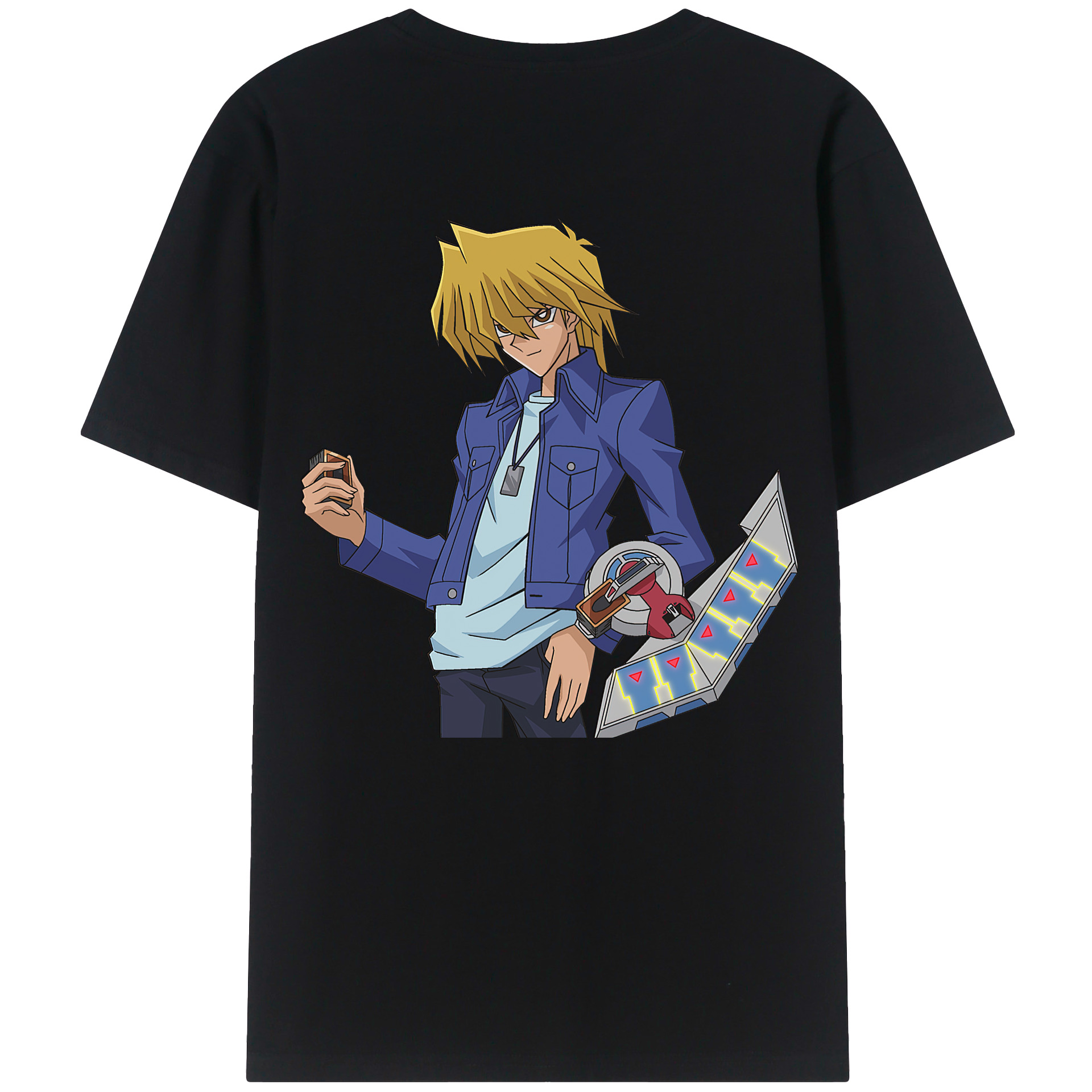 （画像用） 遊☆戯☆王 Yu-Gi-Oh! 綿100％ メンズ半袖Tシャツ（バックプリント） 通気性