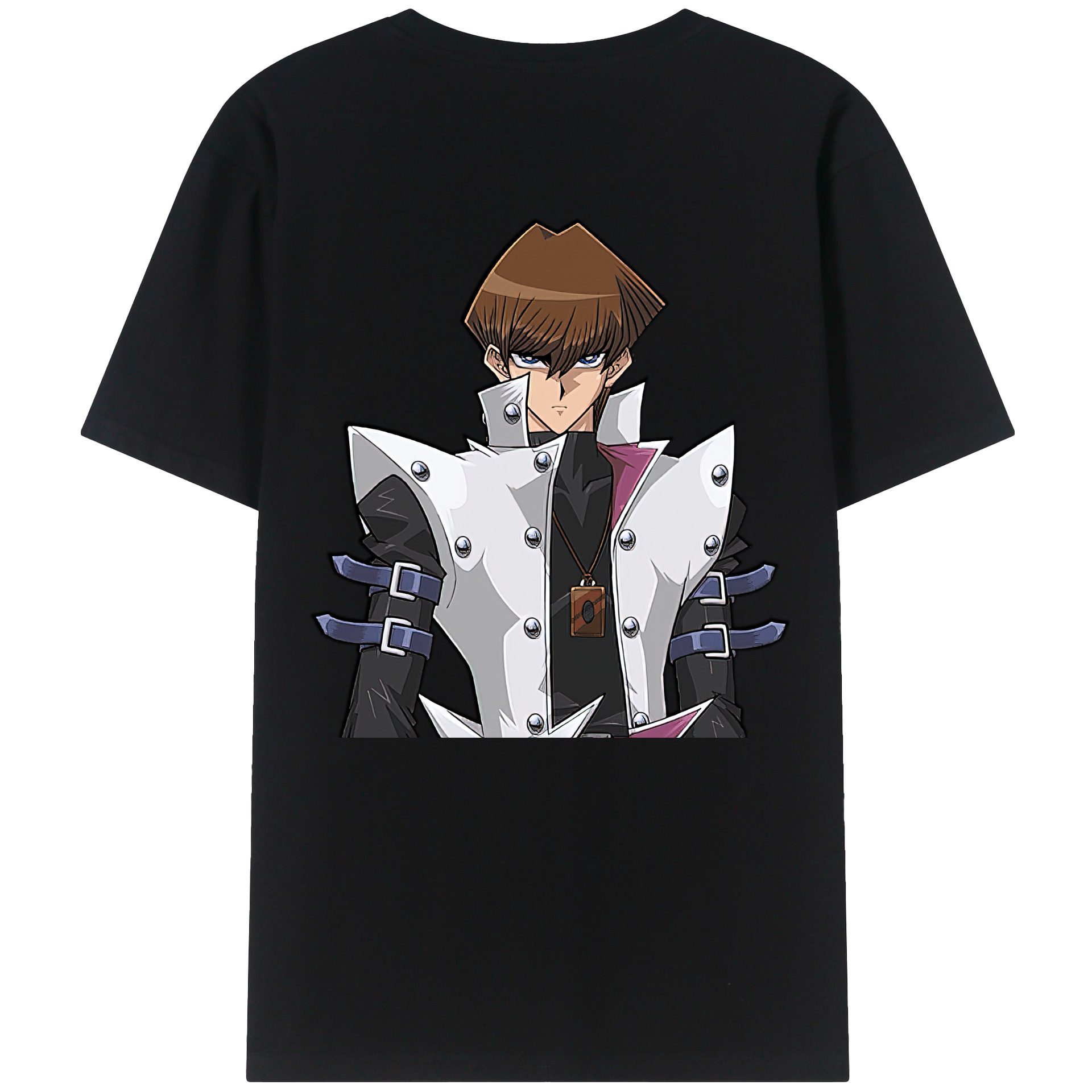 （画像用） 遊☆戯☆王 Yu-Gi-Oh! 綿100％ メンズ半袖Tシャツ（バックプリント） 通気性