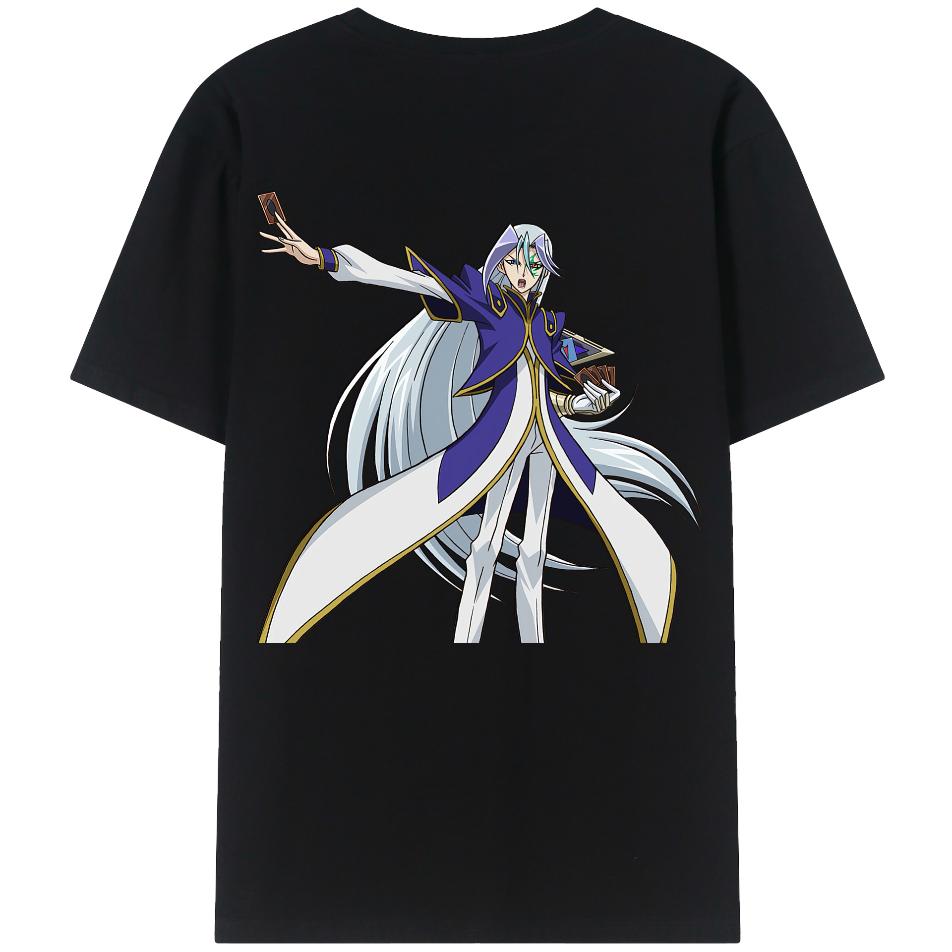 （画像用） 遊☆戯☆王 Yu-Gi-Oh! 綿100％ メンズ半袖Tシャツ（バックプリント） 通気性