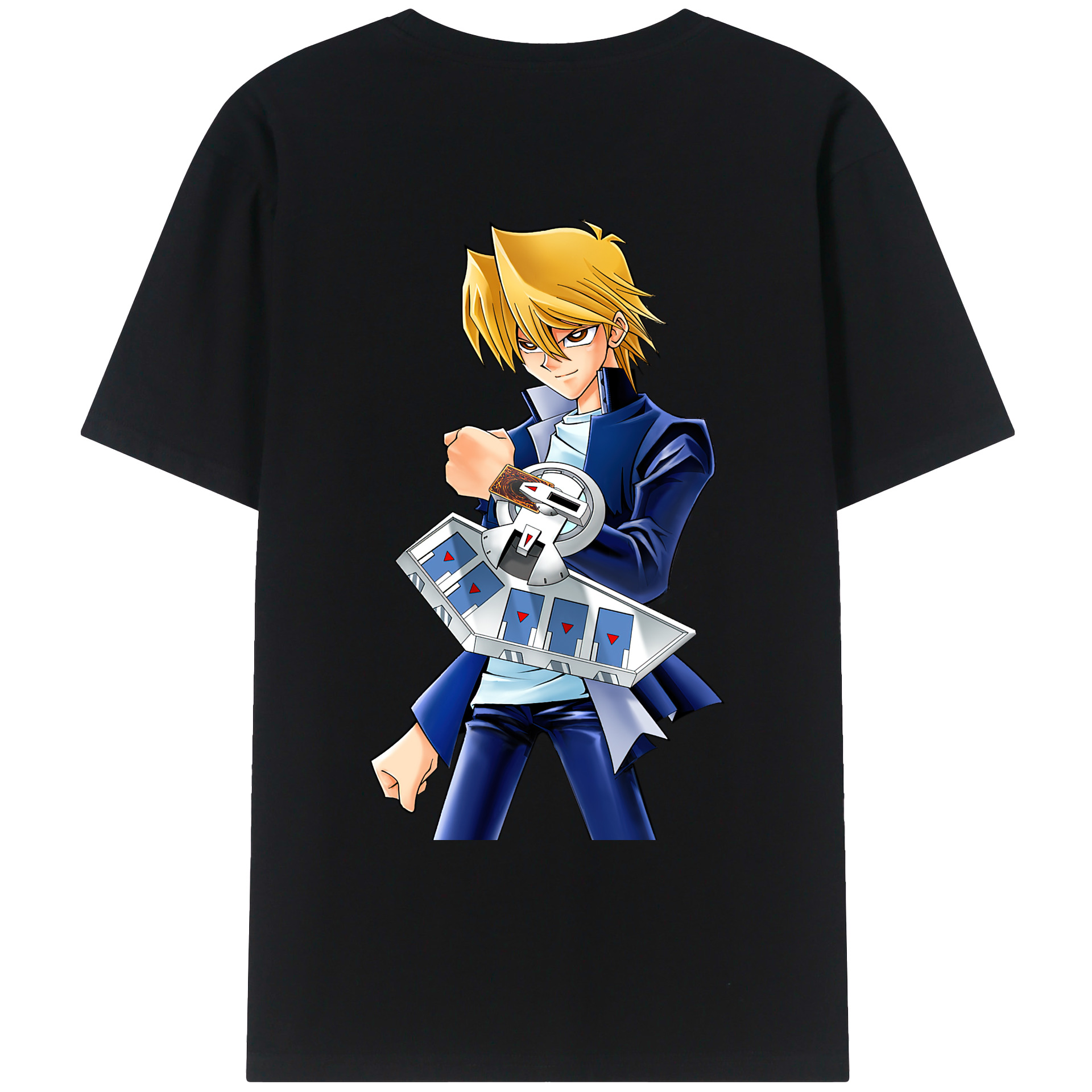 （画像用） 遊☆戯☆王 Yu-Gi-Oh! 綿100％ メンズ半袖Tシャツ（バックプリント） 通気性
