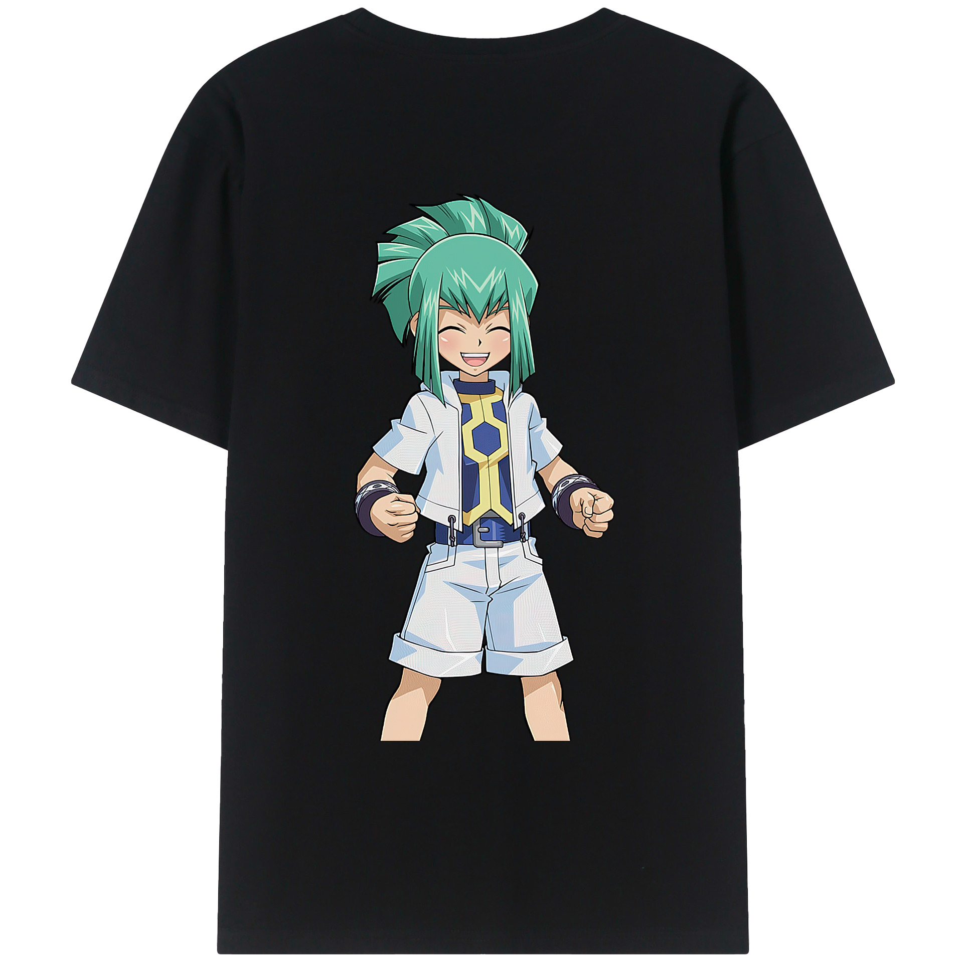 （画像用） 遊☆戯☆王 Yu-Gi-Oh! 綿100％ メンズ半袖Tシャツ（バックプリント） 通気性