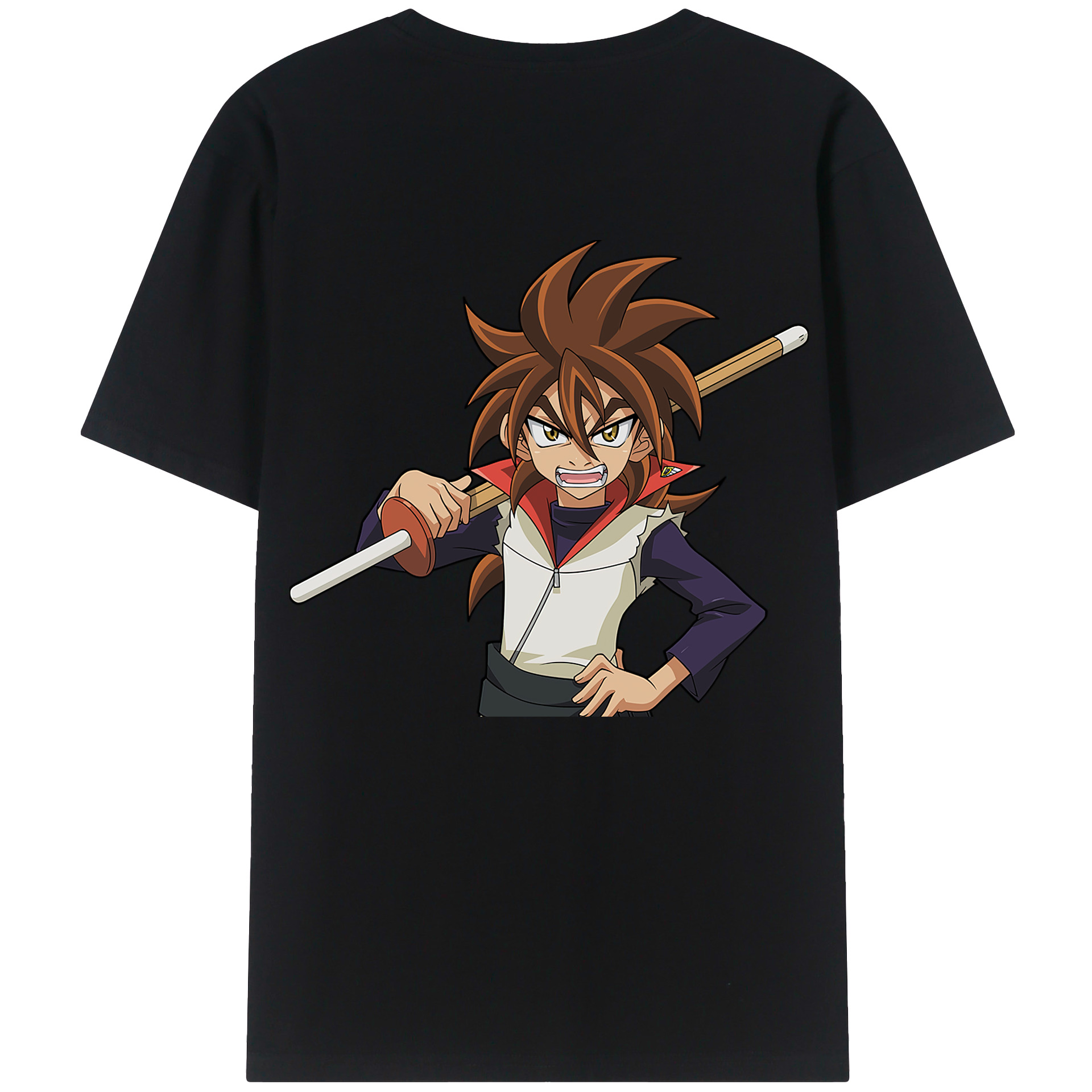 （画像用） 遊☆戯☆王 Yu-Gi-Oh! 綿100％ メンズ半袖Tシャツ（バックプリント） 通気性