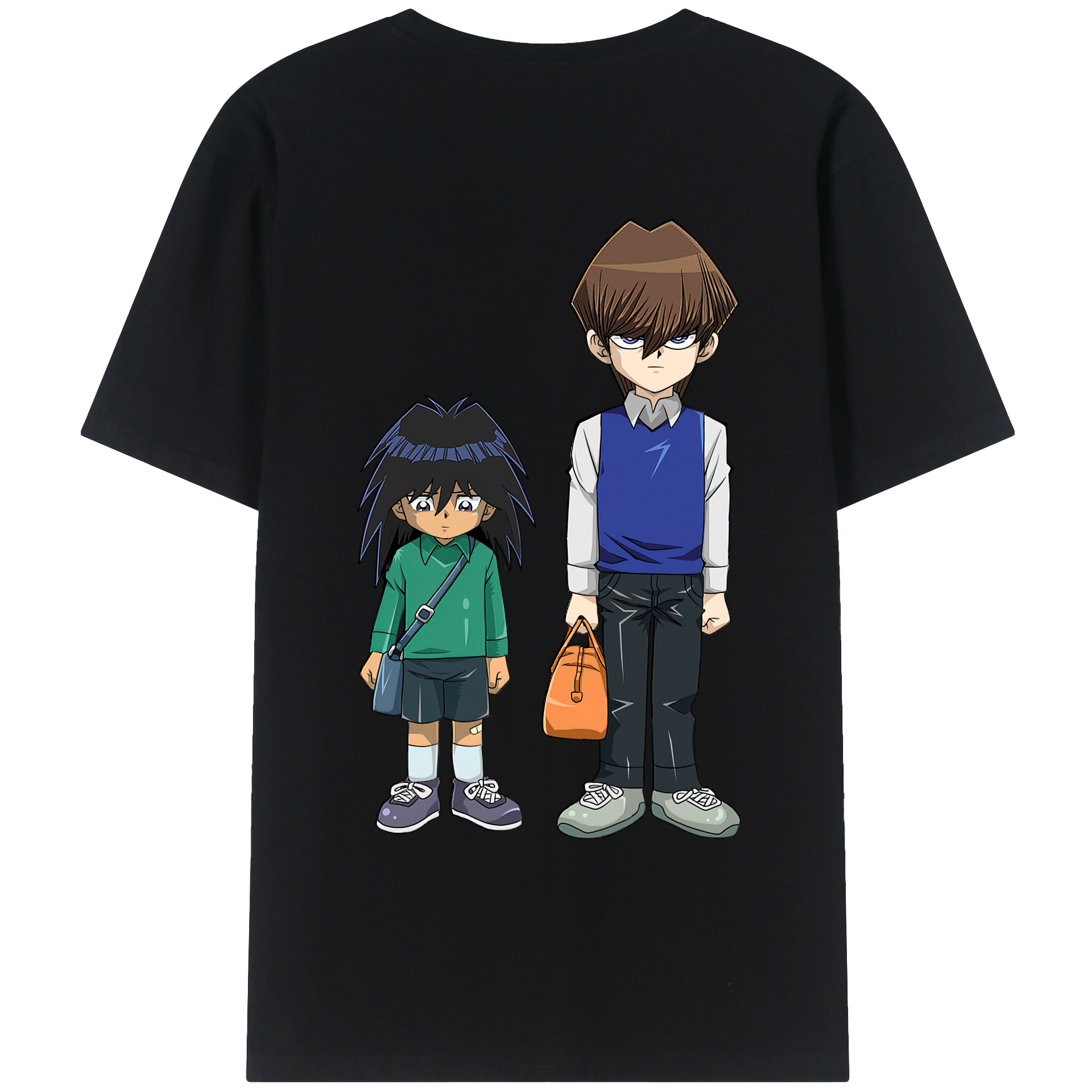 （画像用） 遊☆戯☆王 Yu-Gi-Oh! 綿100％ メンズ半袖Tシャツ（バックプリント） 通気性