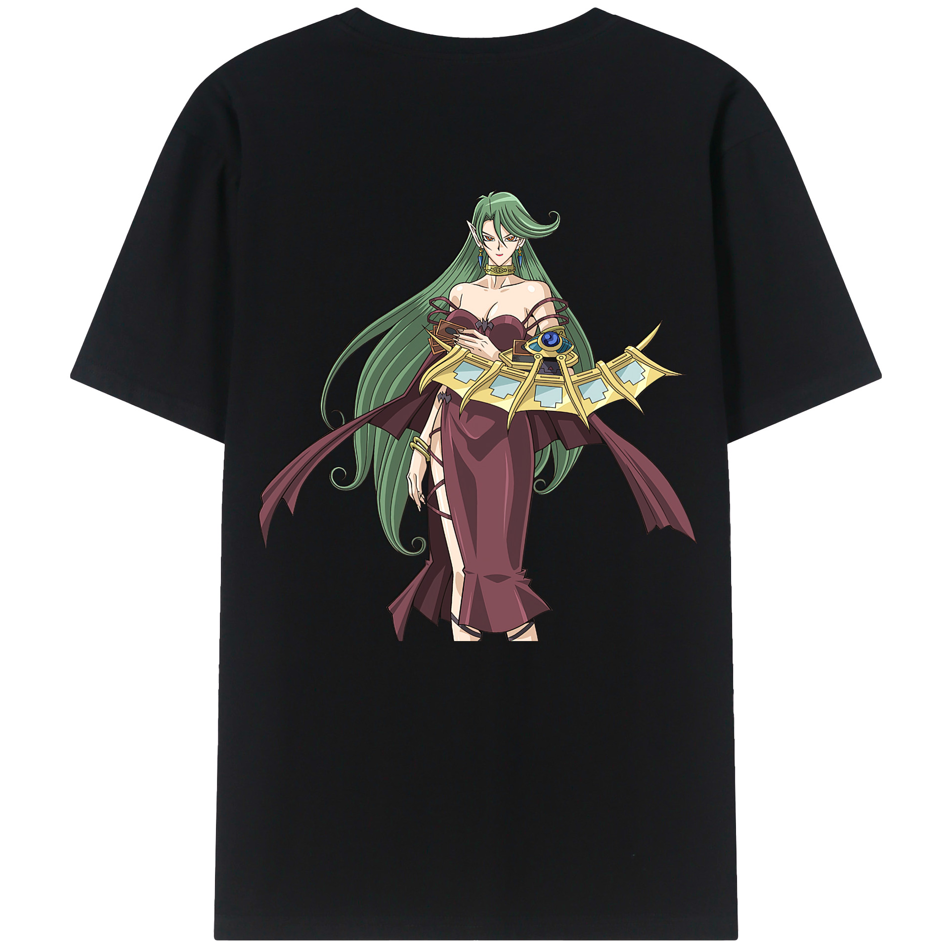 （画像用） 遊☆戯☆王 Yu-Gi-Oh! 綿100％ メンズ半袖Tシャツ（バックプリント） 通気性