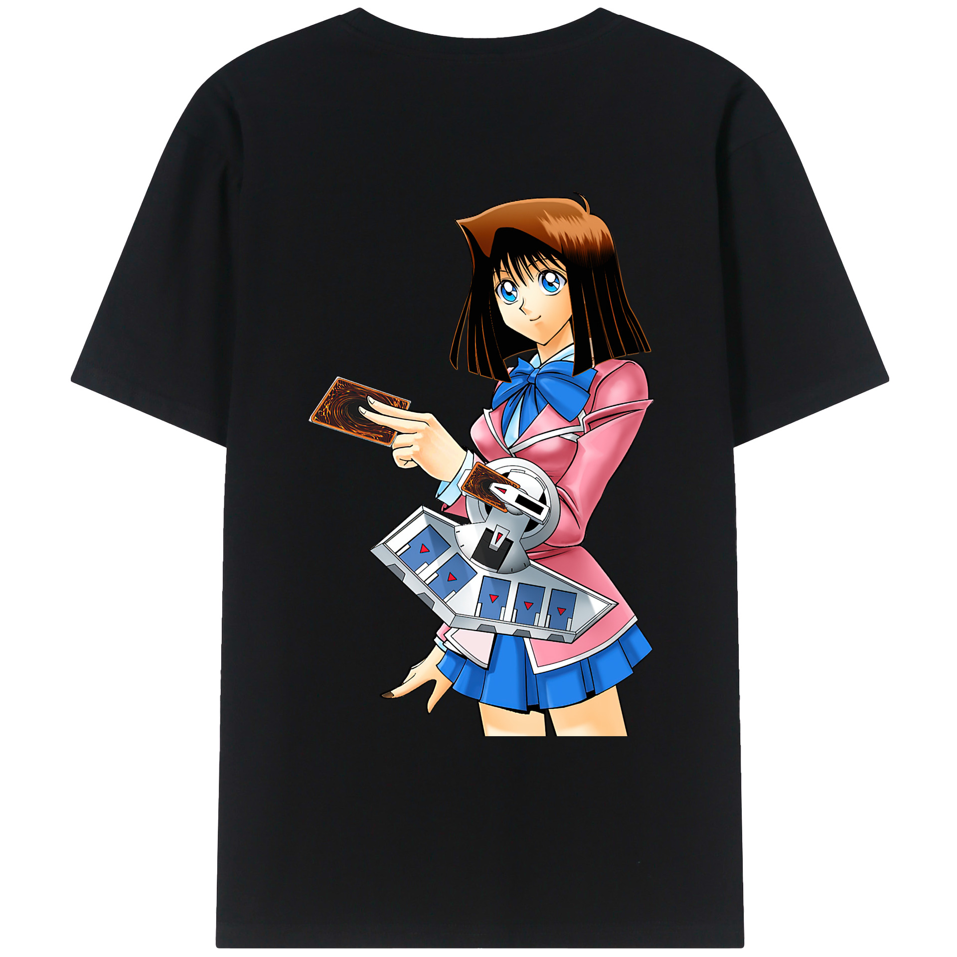 （画像用） 遊☆戯☆王 Yu-Gi-Oh! 綿100％ メンズ半袖Tシャツ（バックプリント） 通気性