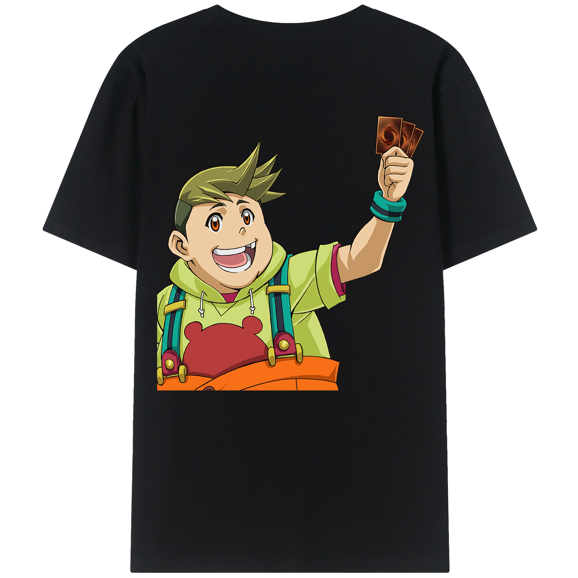 （画像用） 遊☆戯☆王 Yu-Gi-Oh! 綿100％ メンズ半袖Tシャツ（バックプリント） 通気性
