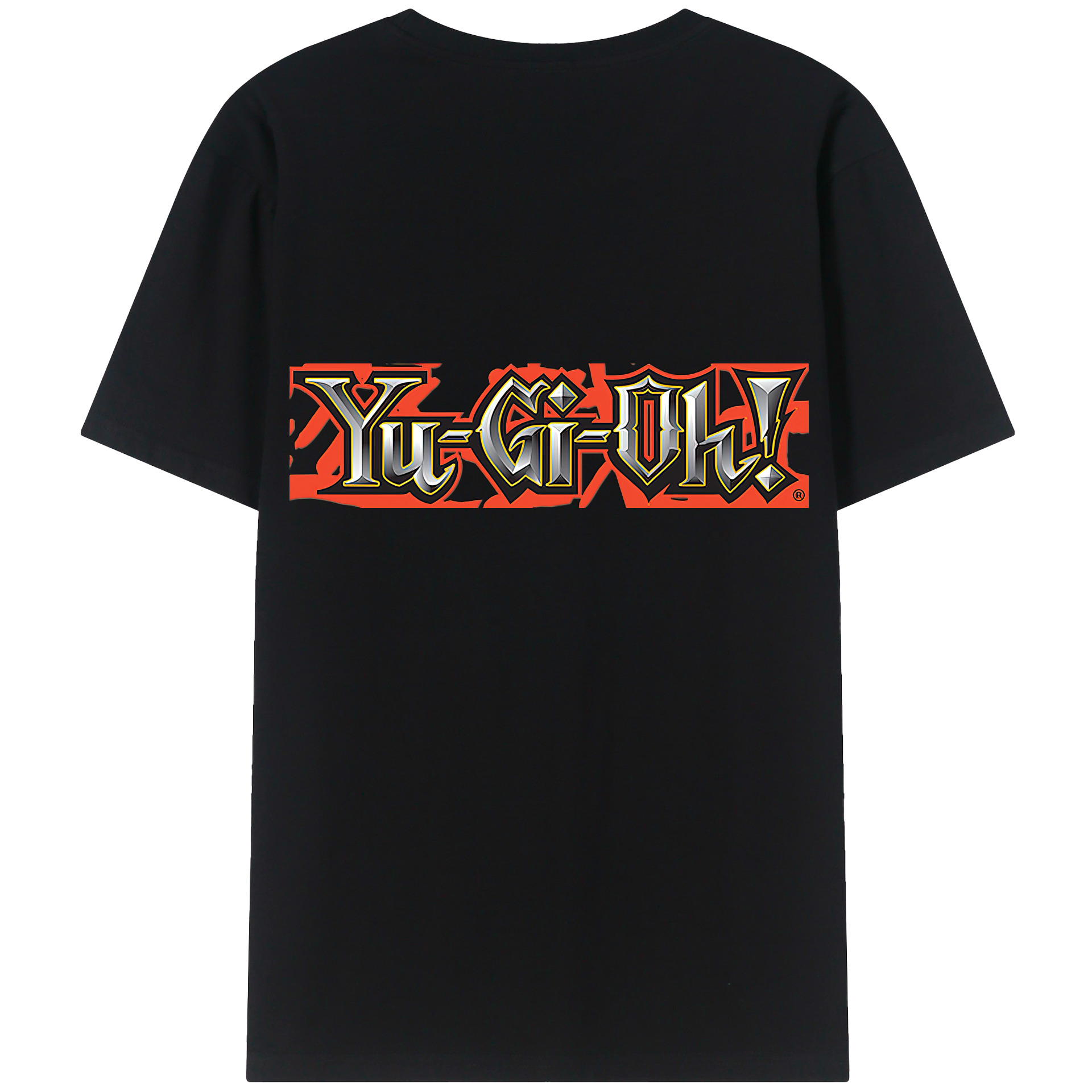 （画像用） 遊☆戯☆王 Yu-Gi-Oh! 綿100％ メンズ半袖Tシャツ（バックプリント） 通気性