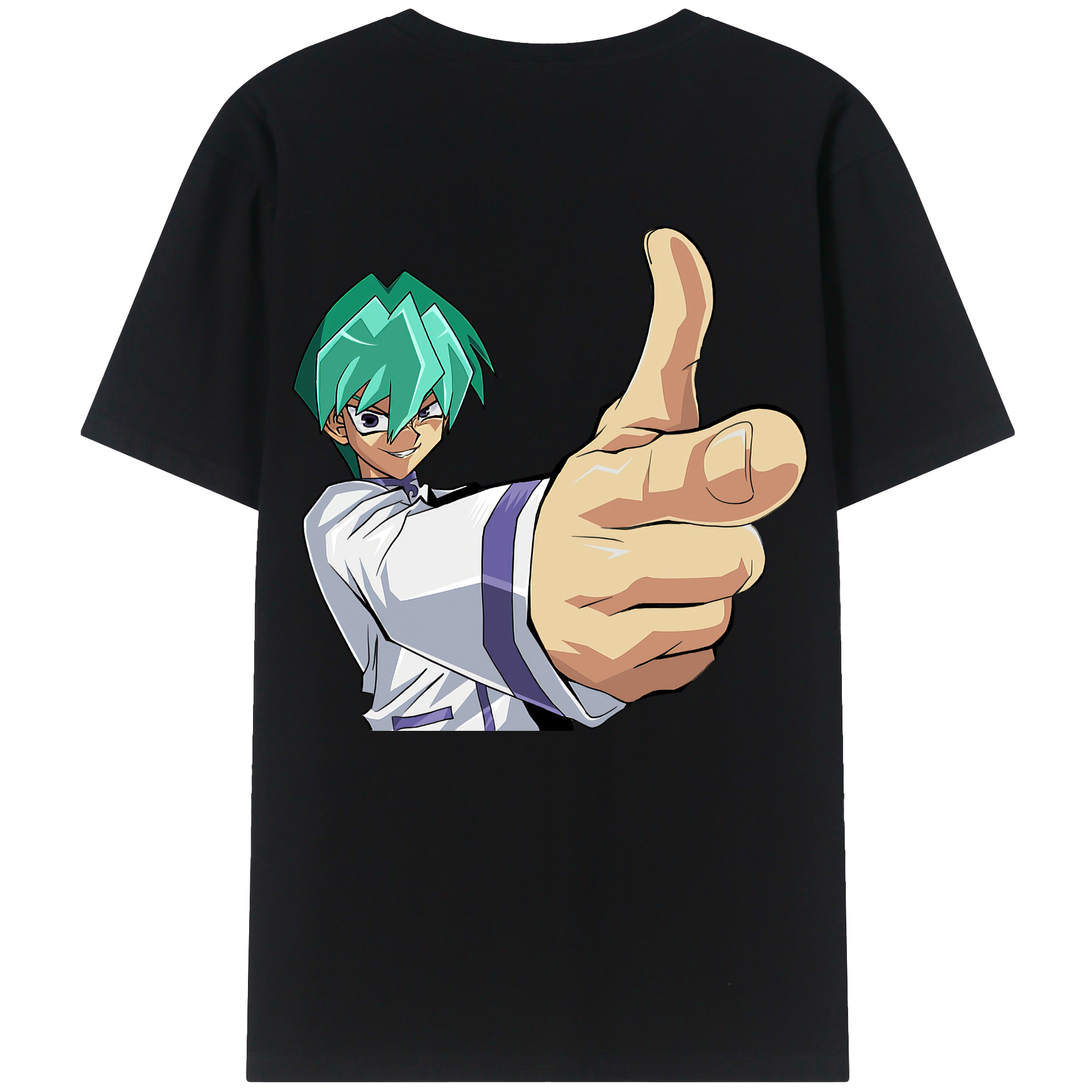 （画像用） 遊☆戯☆王 Yu-Gi-Oh! 綿100％ メンズ半袖Tシャツ（バックプリント） 通気性
