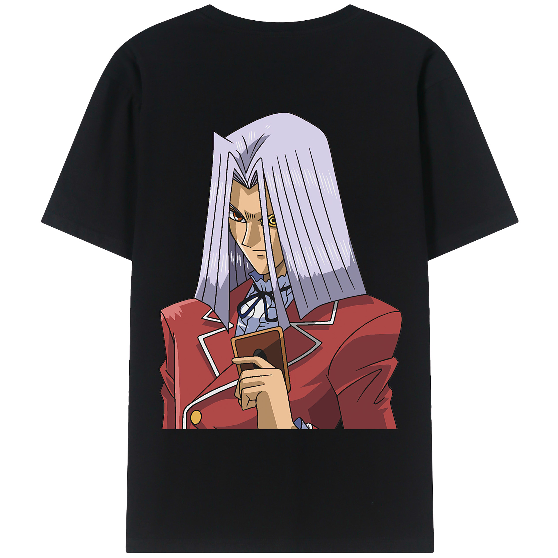 （画像用） 遊☆戯☆王 Yu-Gi-Oh! 綿100％ メンズ半袖Tシャツ（バックプリント） 通気性