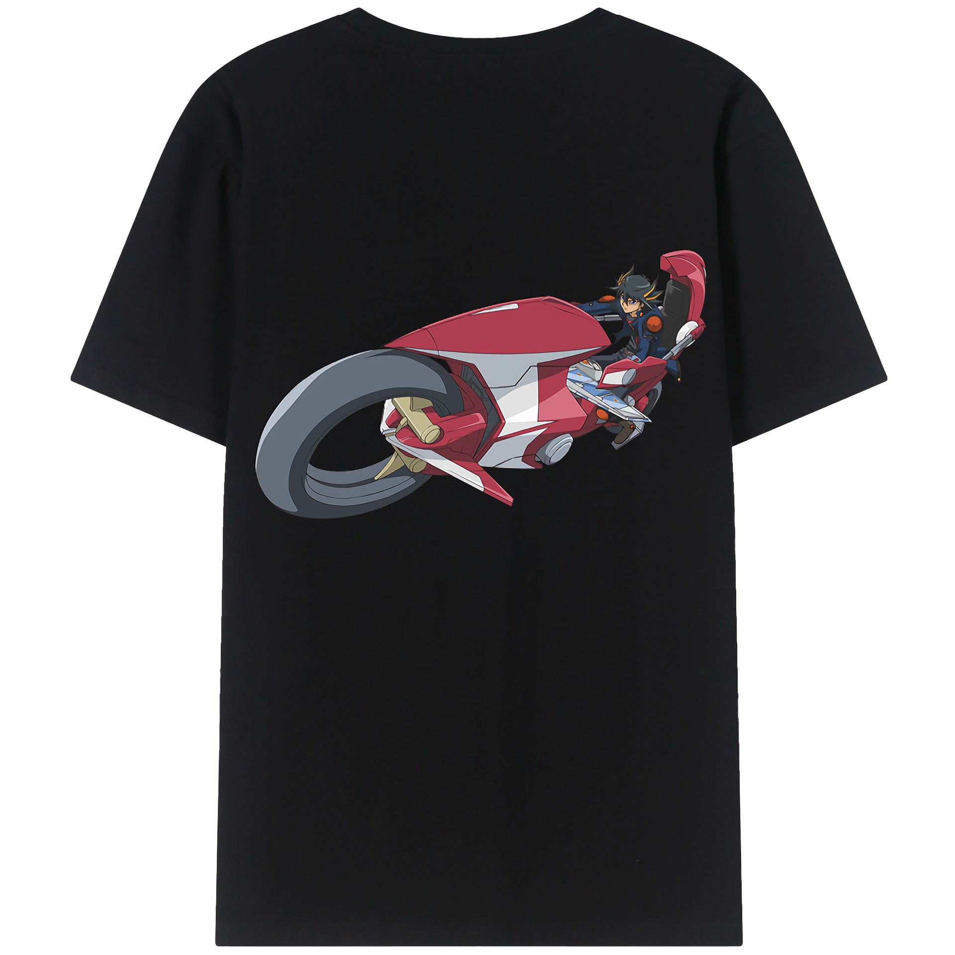 （画像用） 遊☆戯☆王 Yu-Gi-Oh! 綿100％ メンズ半袖Tシャツ（バックプリント） 通気性