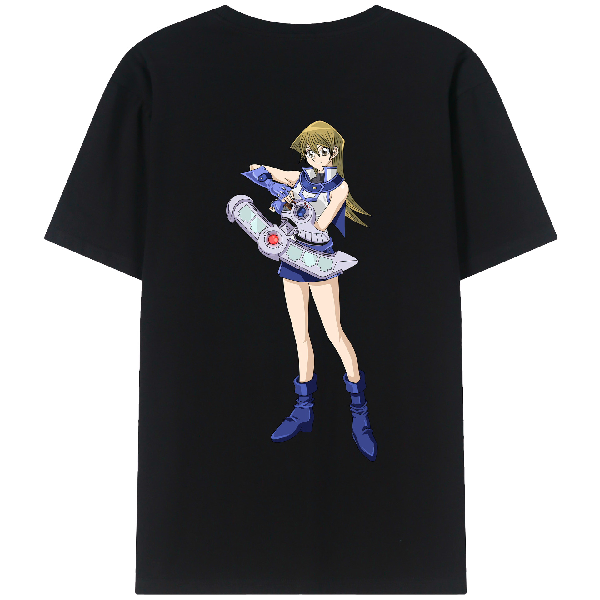 （画像用） 遊☆戯☆王 Yu-Gi-Oh! 綿100％ メンズ半袖Tシャツ（バックプリント） 通気性