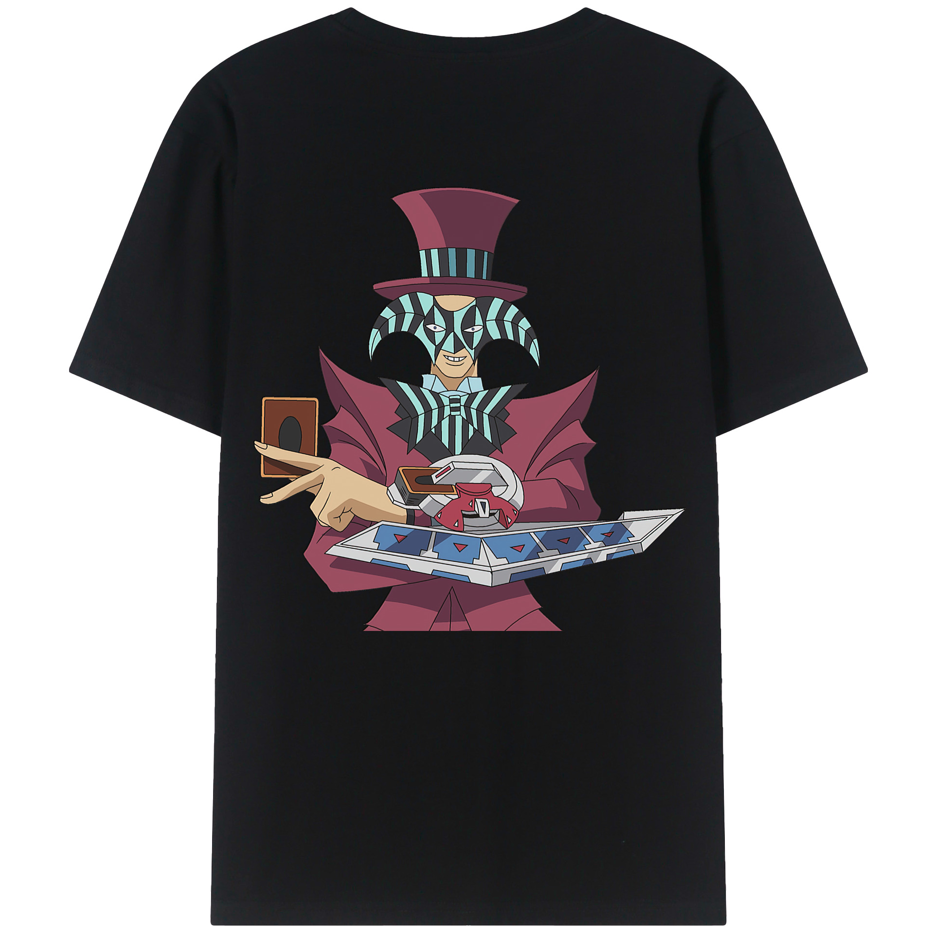 （画像用） 遊☆戯☆王 Yu-Gi-Oh! 綿100％ メンズ半袖Tシャツ（バックプリント） 通気性