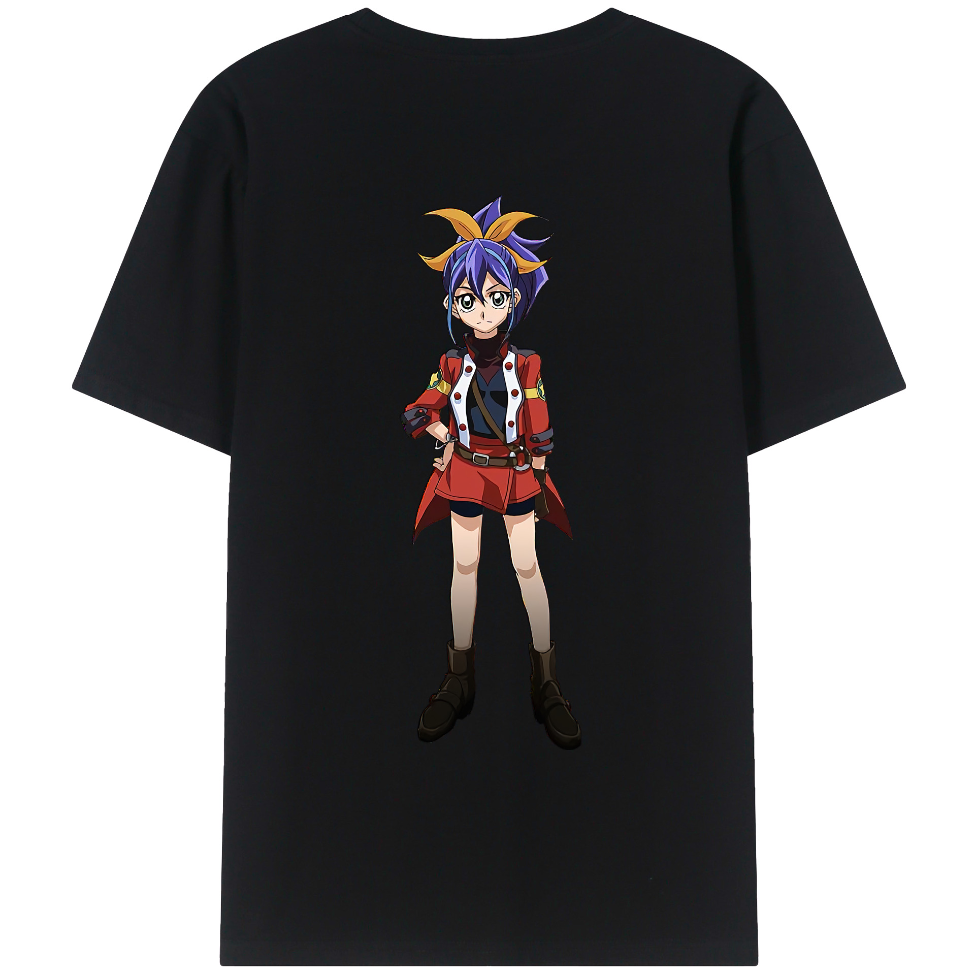 （画像用） 遊☆戯☆王 Yu-Gi-Oh! 綿100％ メンズ半袖Tシャツ（バックプリント） 通気性