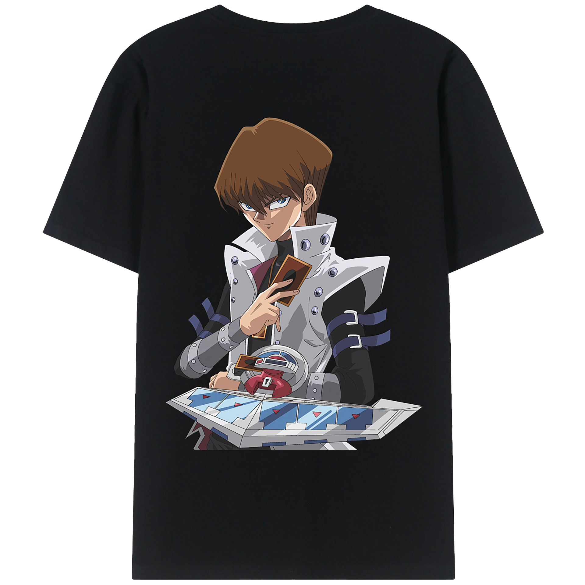 （画像用） 遊☆戯☆王 Yu-Gi-Oh! 綿100％ メンズ半袖Tシャツ（バックプリント） 通気性