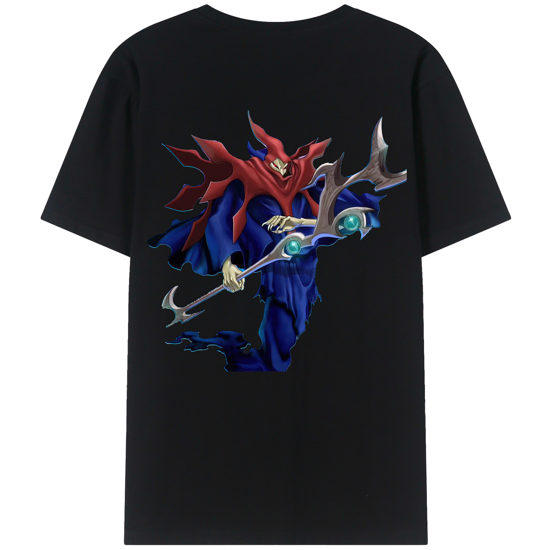 （画像用） 遊☆戯☆王 Yu-Gi-Oh! 綿100％ メンズ半袖Tシャツ（バックプリント） 通気性