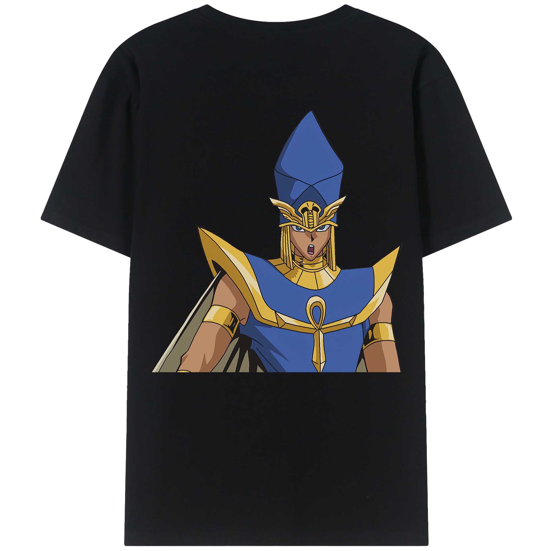 （画像用） 遊☆戯☆王 Yu-Gi-Oh! 綿100％ メンズ半袖Tシャツ（バックプリント） 通気性