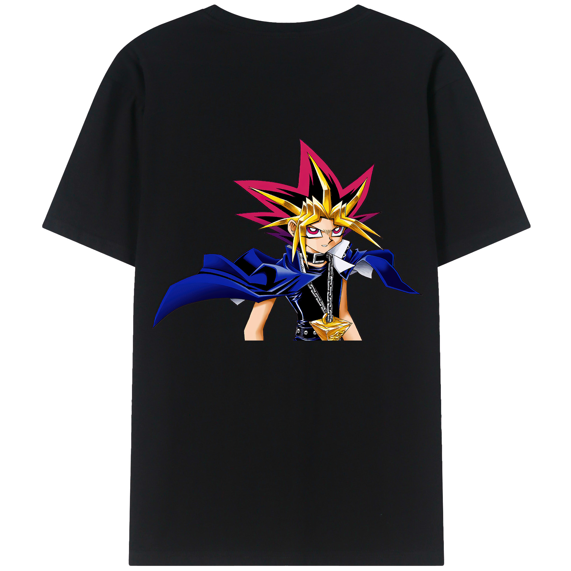 （画像用） 遊☆戯☆王 Yu-Gi-Oh! 綿100％ メンズ半袖Tシャツ（バックプリント） 通気性