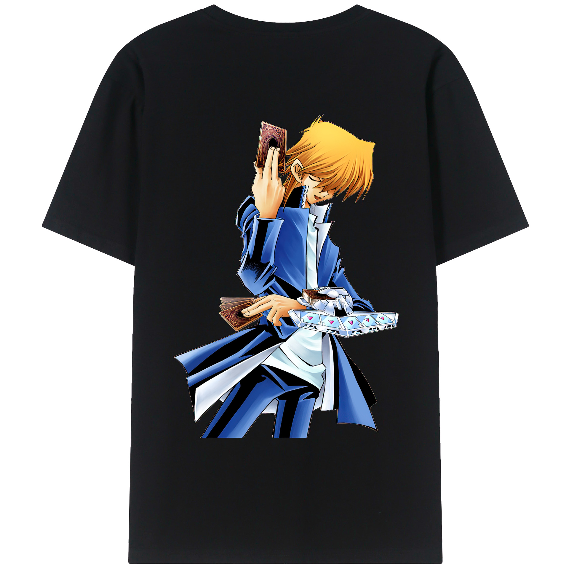 （画像用） 遊☆戯☆王 Yu-Gi-Oh! 綿100％ メンズ半袖Tシャツ（バックプリント） 通気性