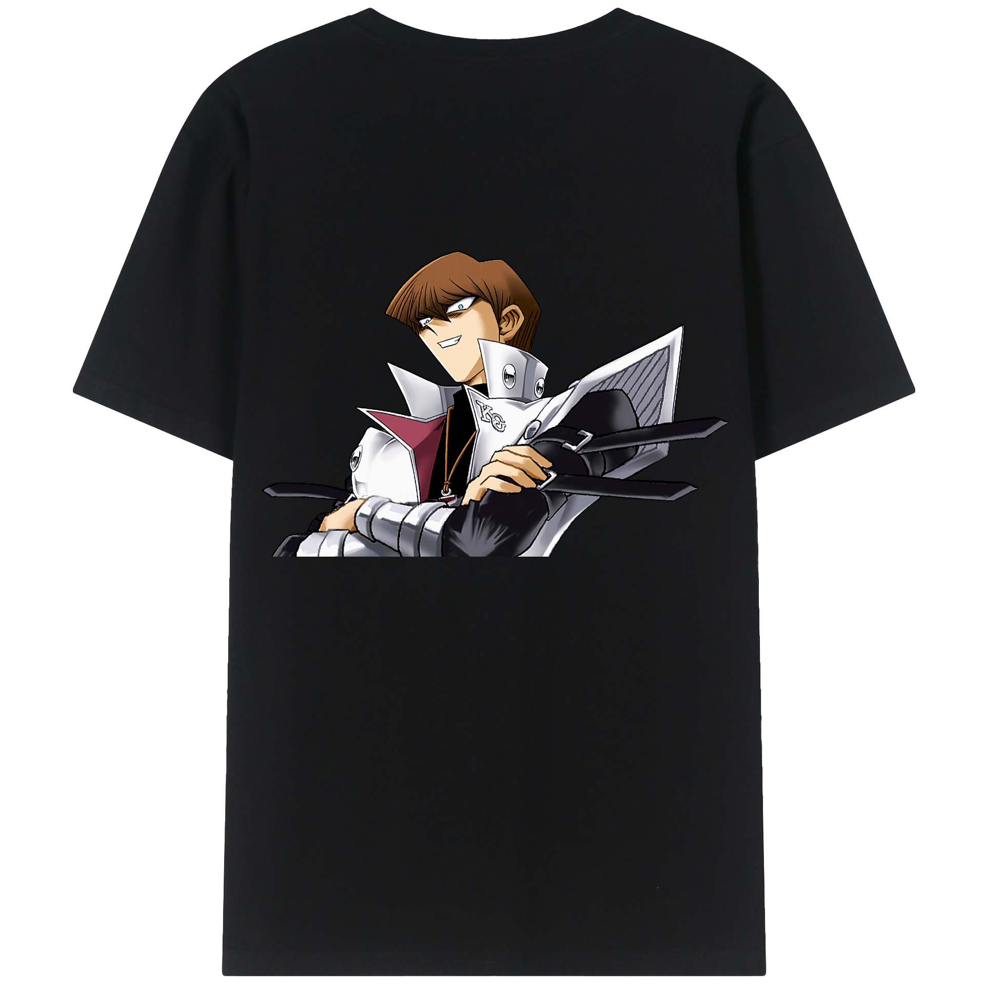 （画像用） 遊☆戯☆王 Yu-Gi-Oh! 綿100％ メンズ半袖Tシャツ（バックプリント） 通気性