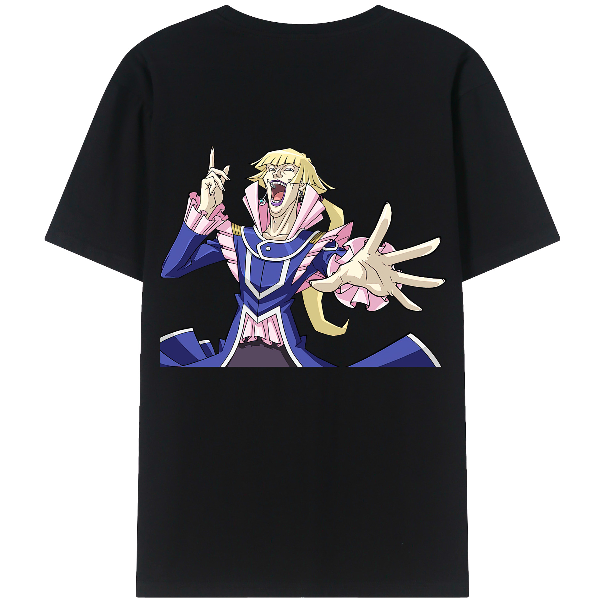 （画像用） 遊☆戯☆王 Yu-Gi-Oh! 綿100％ メンズ半袖Tシャツ（バックプリント） 通気性