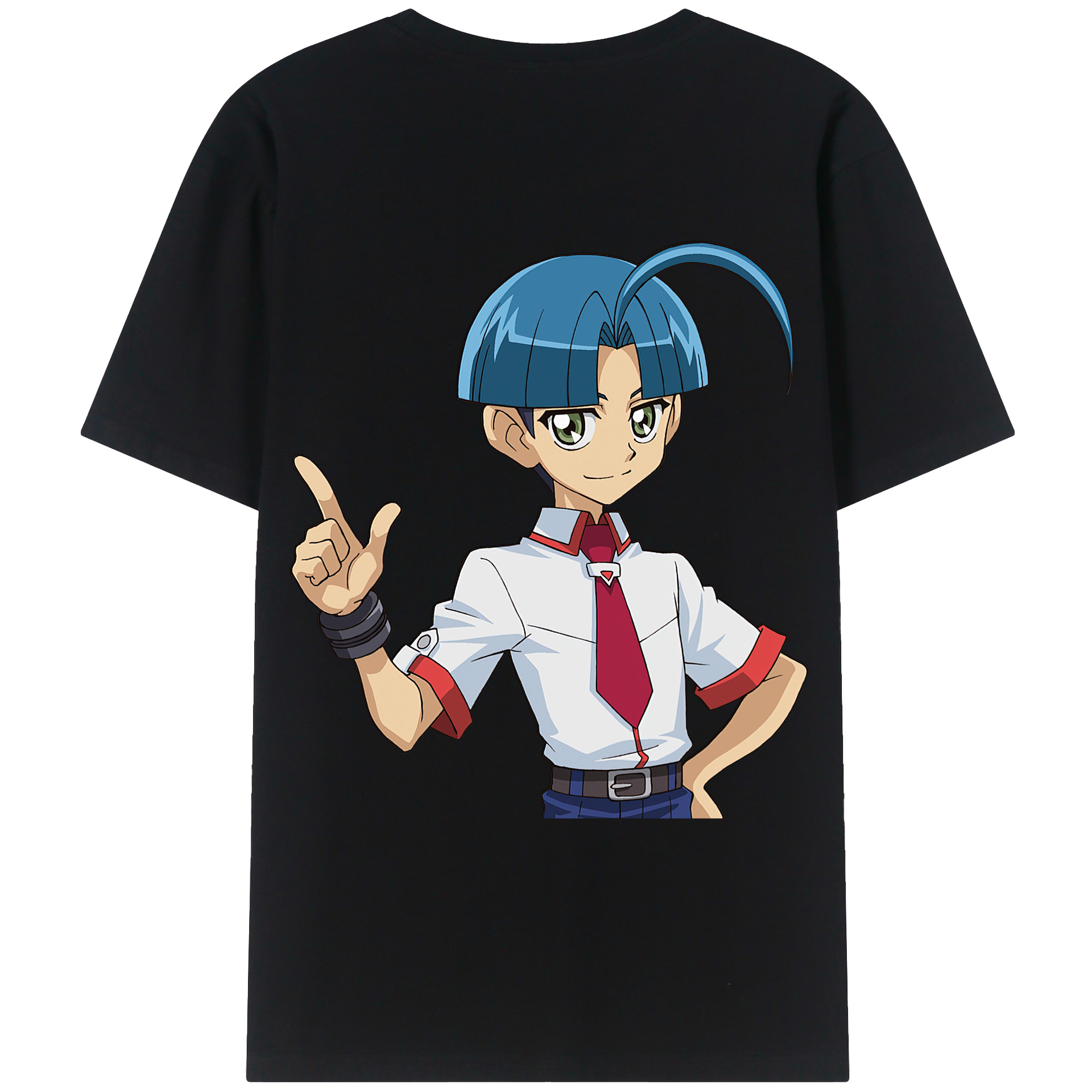 （画像用） 遊☆戯☆王 Yu-Gi-Oh! 綿100％ メンズ半袖Tシャツ（バックプリント） 通気性