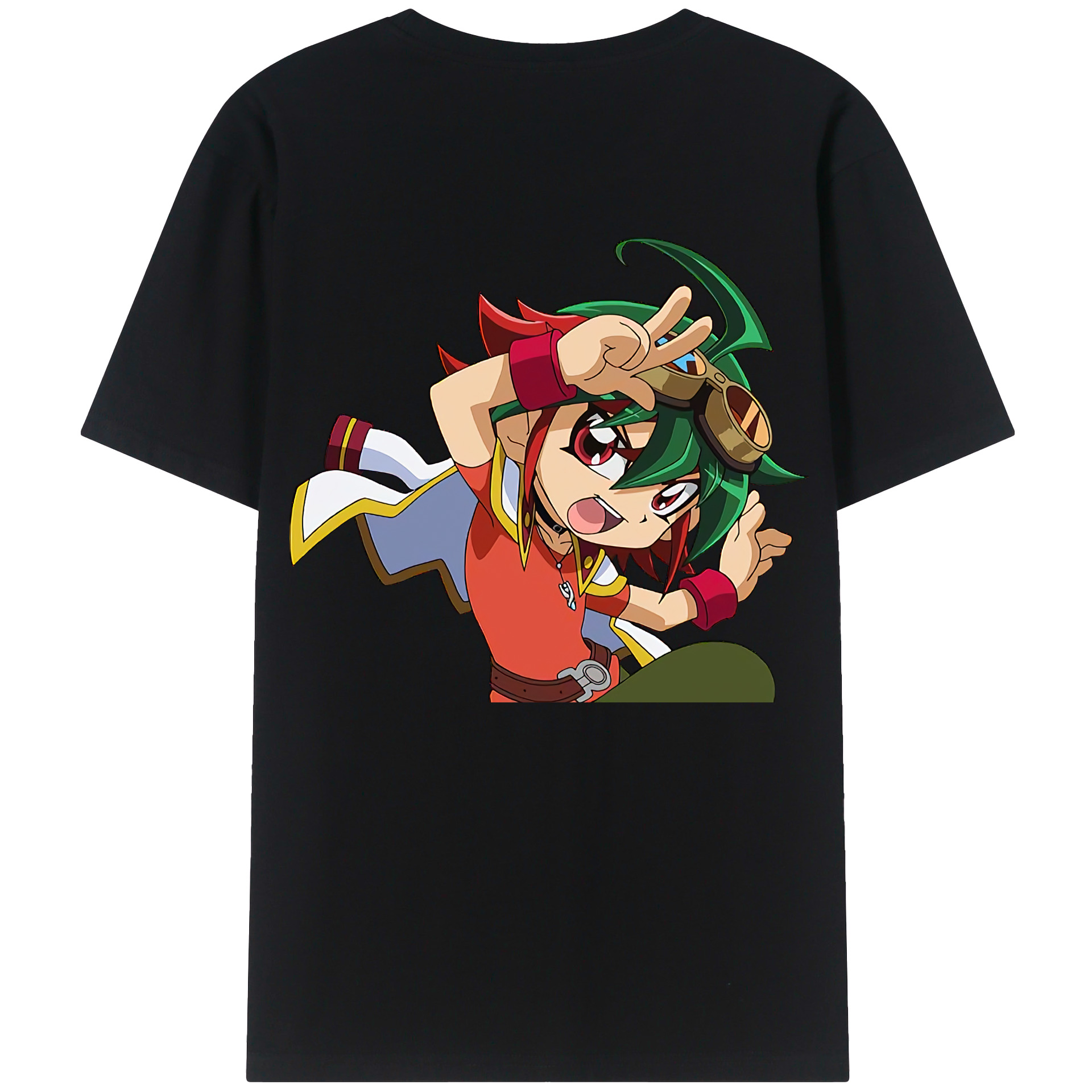 （画像用） 遊☆戯☆王 Yu-Gi-Oh! 綿100％ メンズ半袖Tシャツ（バックプリント） 通気性