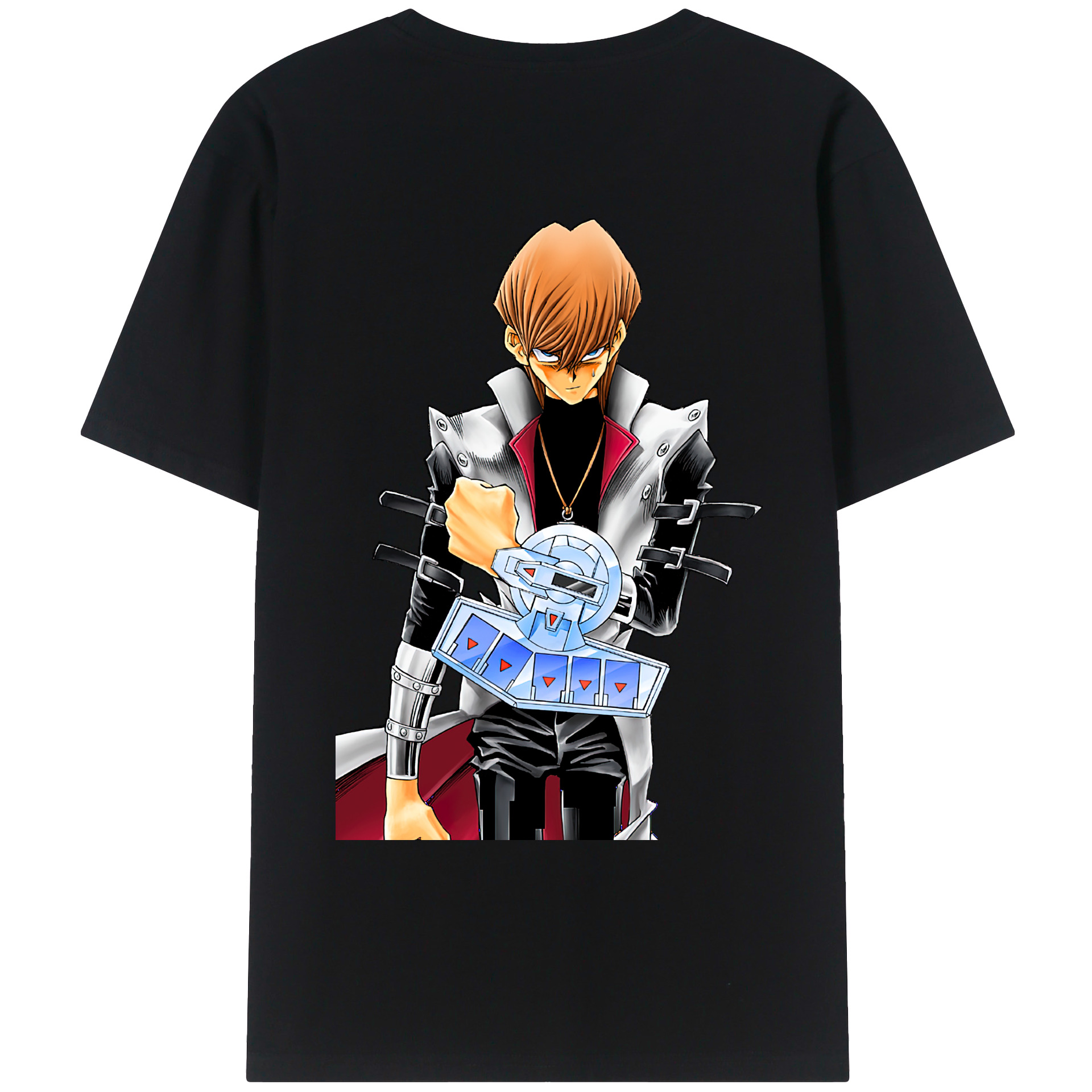 （画像用） 遊☆戯☆王 Yu-Gi-Oh! 綿100％ メンズ半袖Tシャツ（バックプリント） 通気性