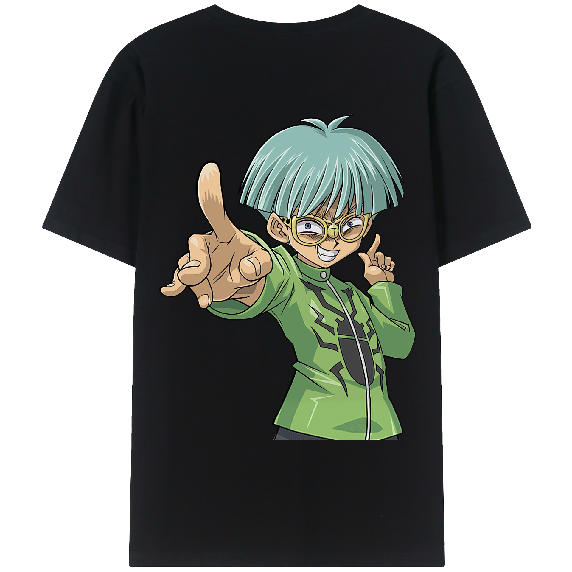 （画像用） 遊☆戯☆王 Yu-Gi-Oh! 綿100％ メンズ半袖Tシャツ（バックプリント） 通気性