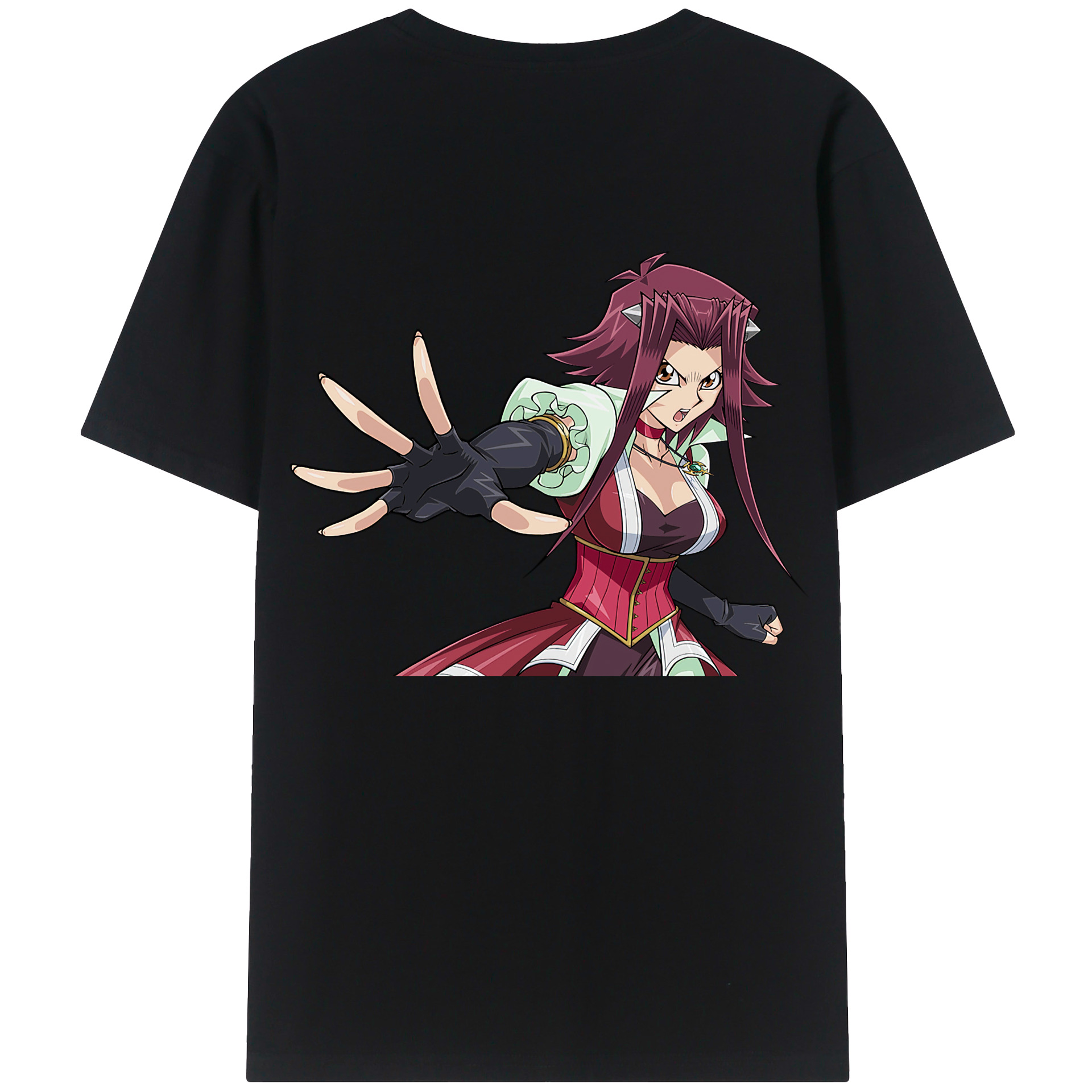 （画像用） 遊☆戯☆王 Yu-Gi-Oh! 綿100％ メンズ半袖Tシャツ（バックプリント） 通気性