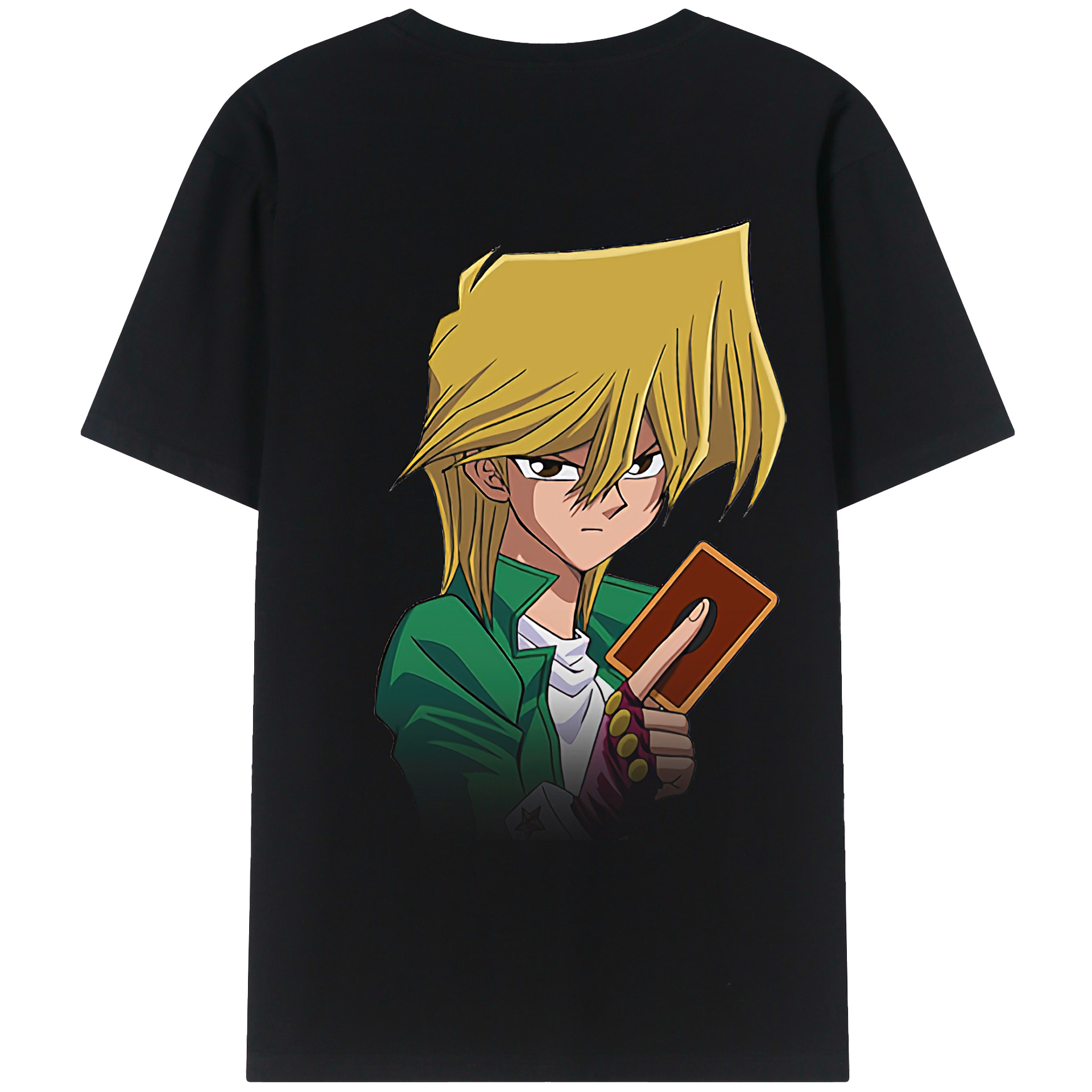 （画像用） 遊☆戯☆王 Yu-Gi-Oh! 綿100％ メンズ半袖Tシャツ（バックプリント） 通気性