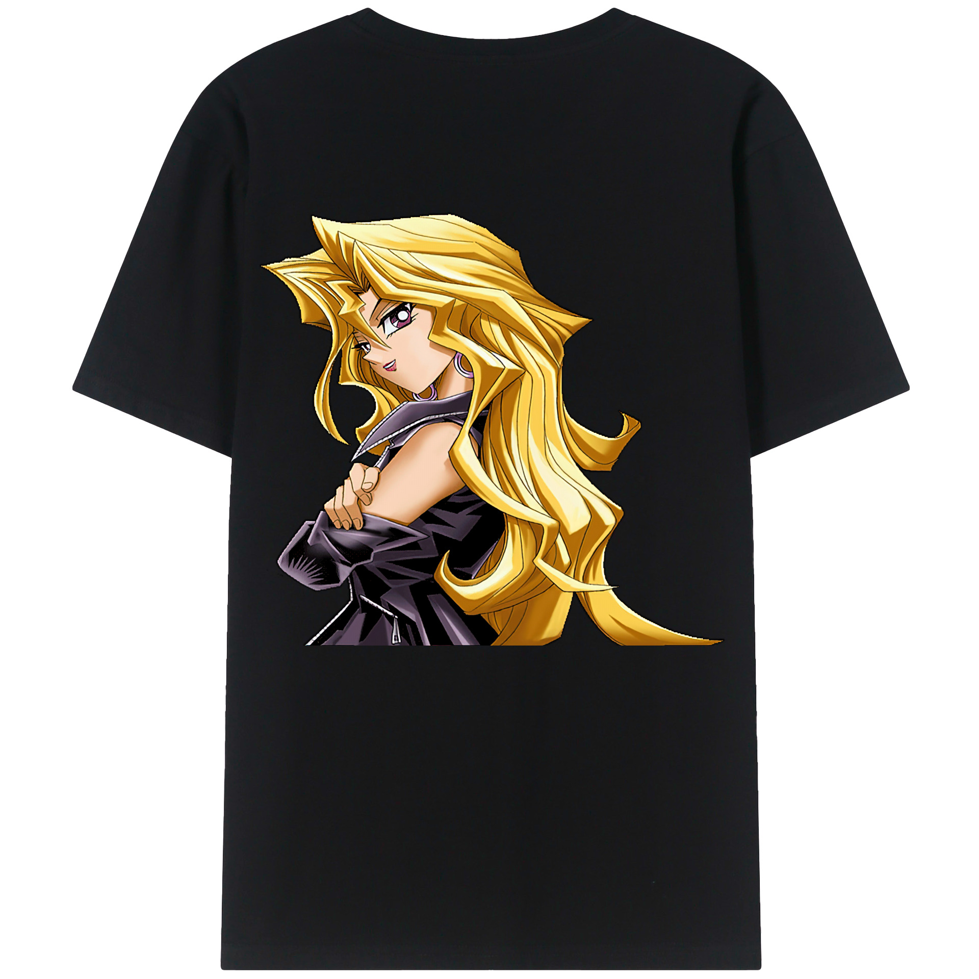 （画像用） 遊☆戯☆王 Yu-Gi-Oh! 綿100％ メンズ半袖Tシャツ（バックプリント） 通気性