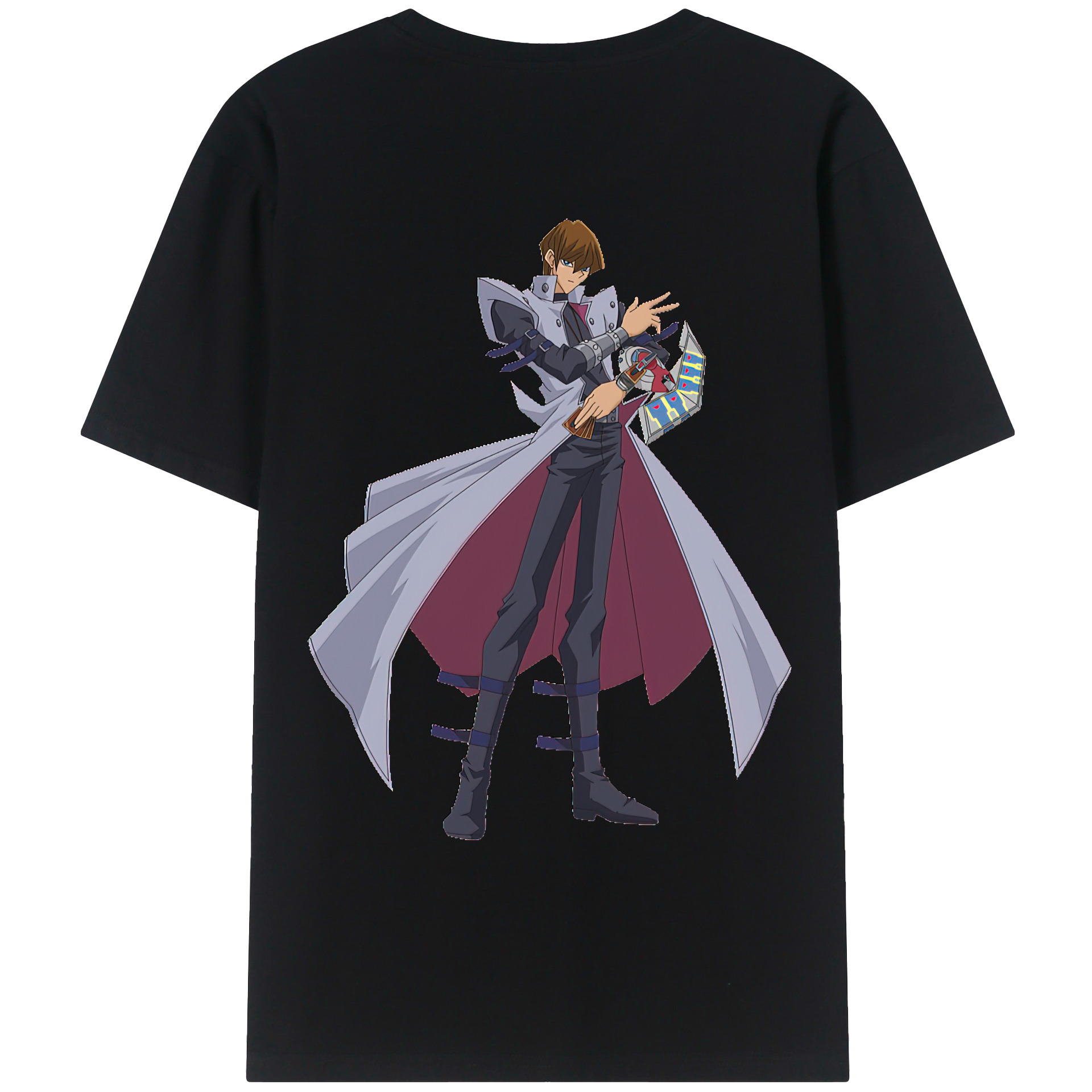 （画像用） 遊☆戯☆王 Yu-Gi-Oh! 綿100％ メンズ半袖Tシャツ（バックプリント） 通気性
