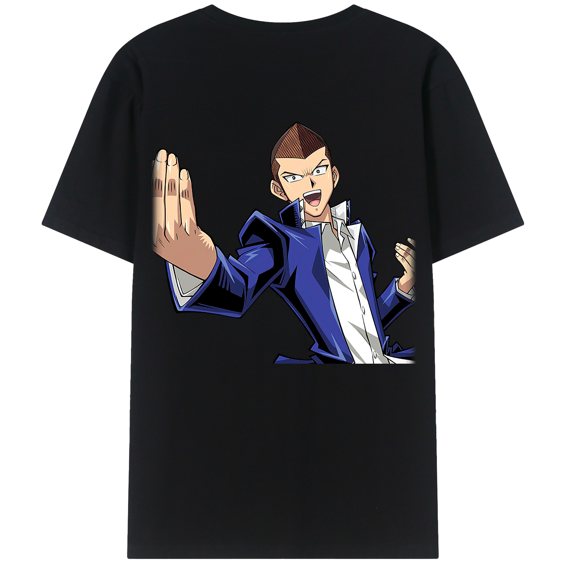（画像用） 遊☆戯☆王 Yu-Gi-Oh! 綿100％ メンズ半袖Tシャツ（バックプリント） 通気性