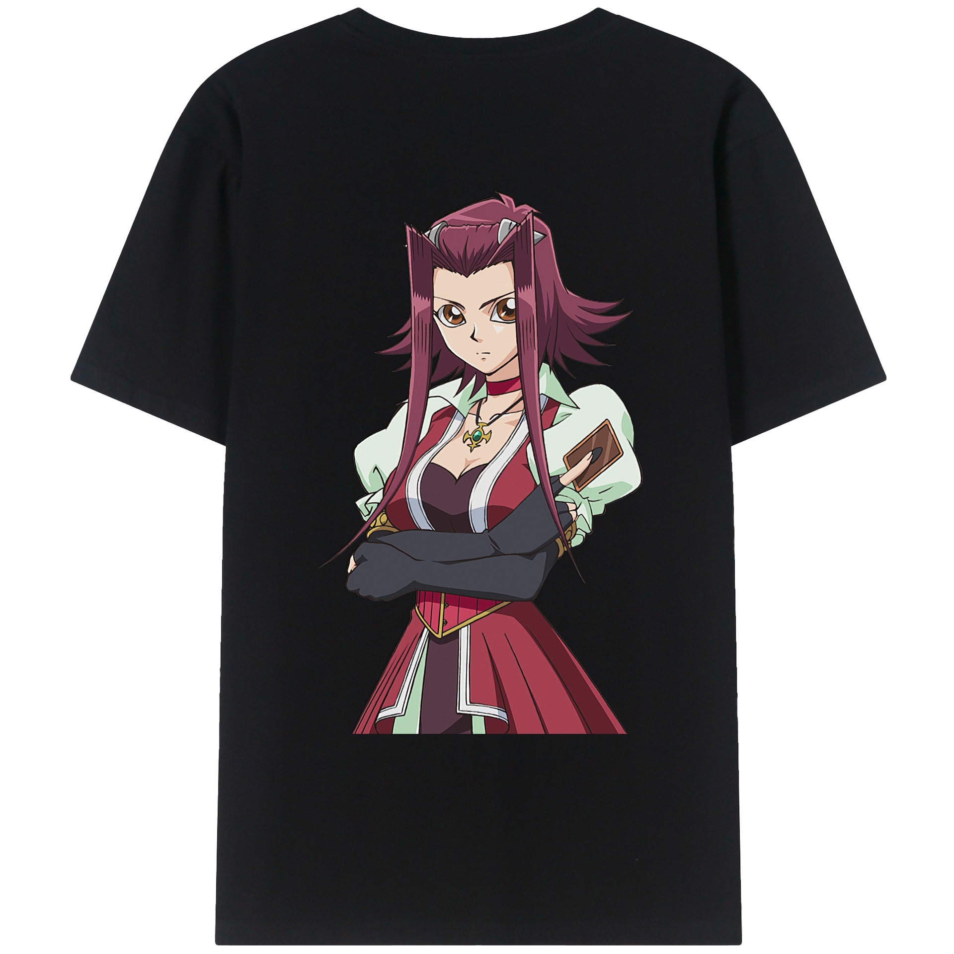（画像用） 遊☆戯☆王 Yu-Gi-Oh! 綿100％ メンズ半袖Tシャツ（バックプリント） 通気性